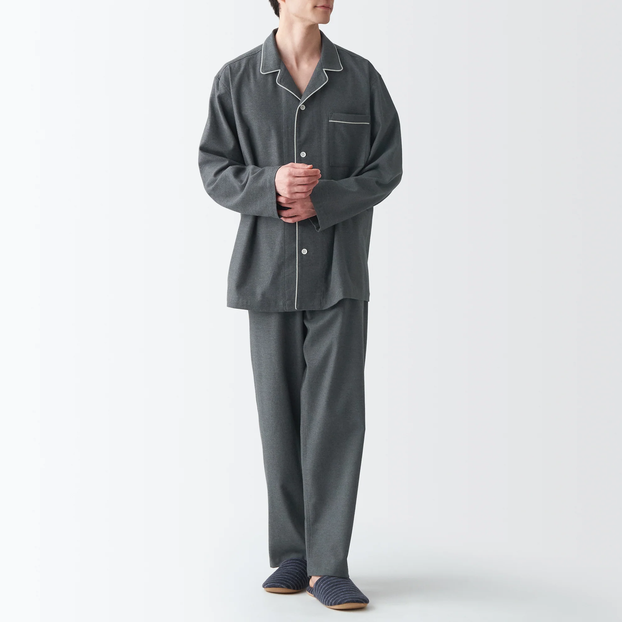 Men's Side-Seamless Flannel Pajamas - Image 3