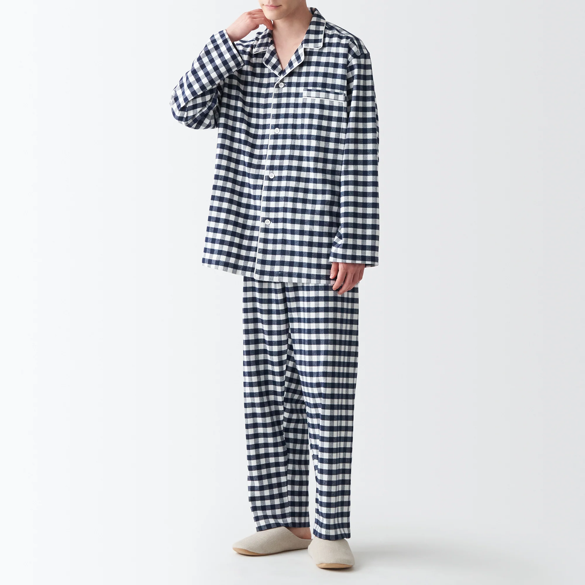 Men's Side-Seamless Flannel Pajamas - Image 33