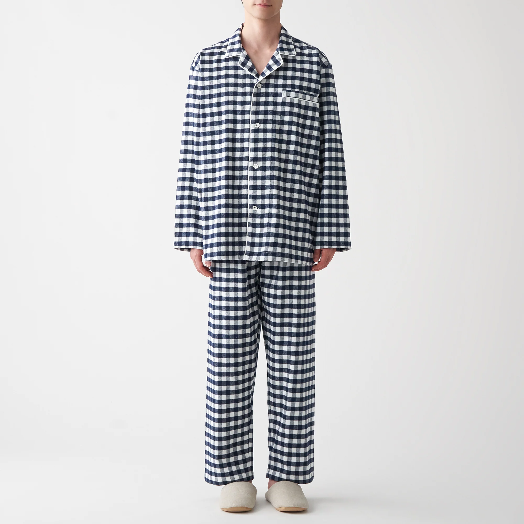 Men's Side-Seamless Flannel Pajamas - Image 36