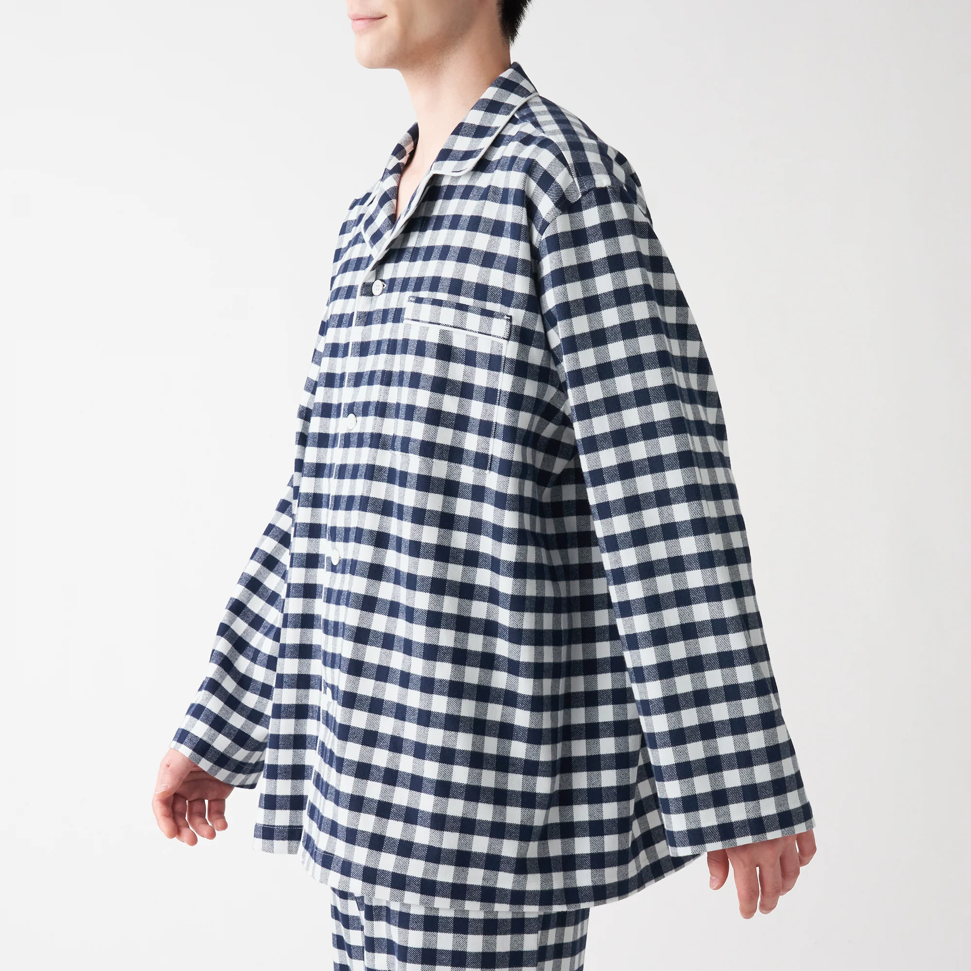 Men's Side-Seamless Flannel Pajamas - Image 38