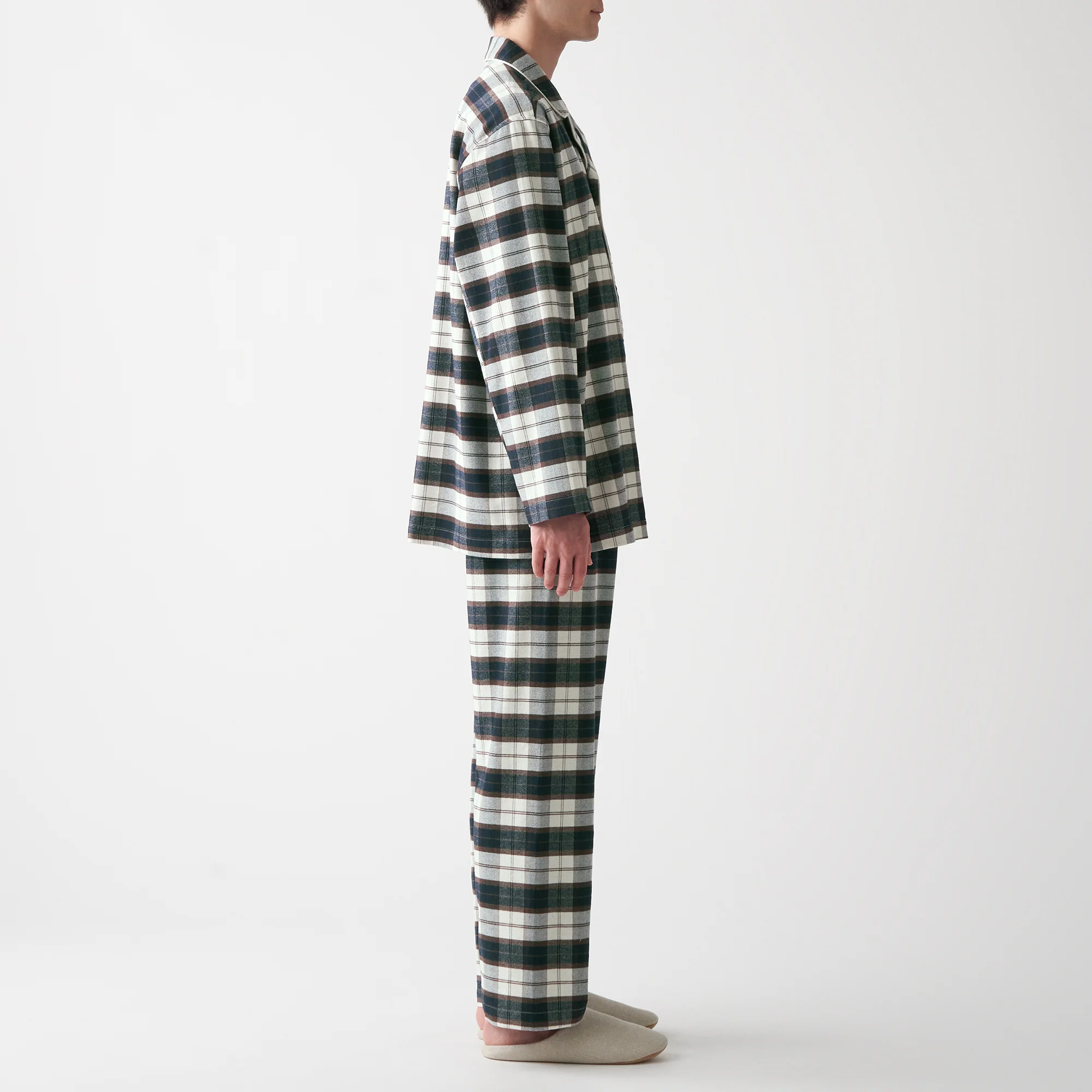 Men's Side-Seamless Flannel Pajamas - Image 44