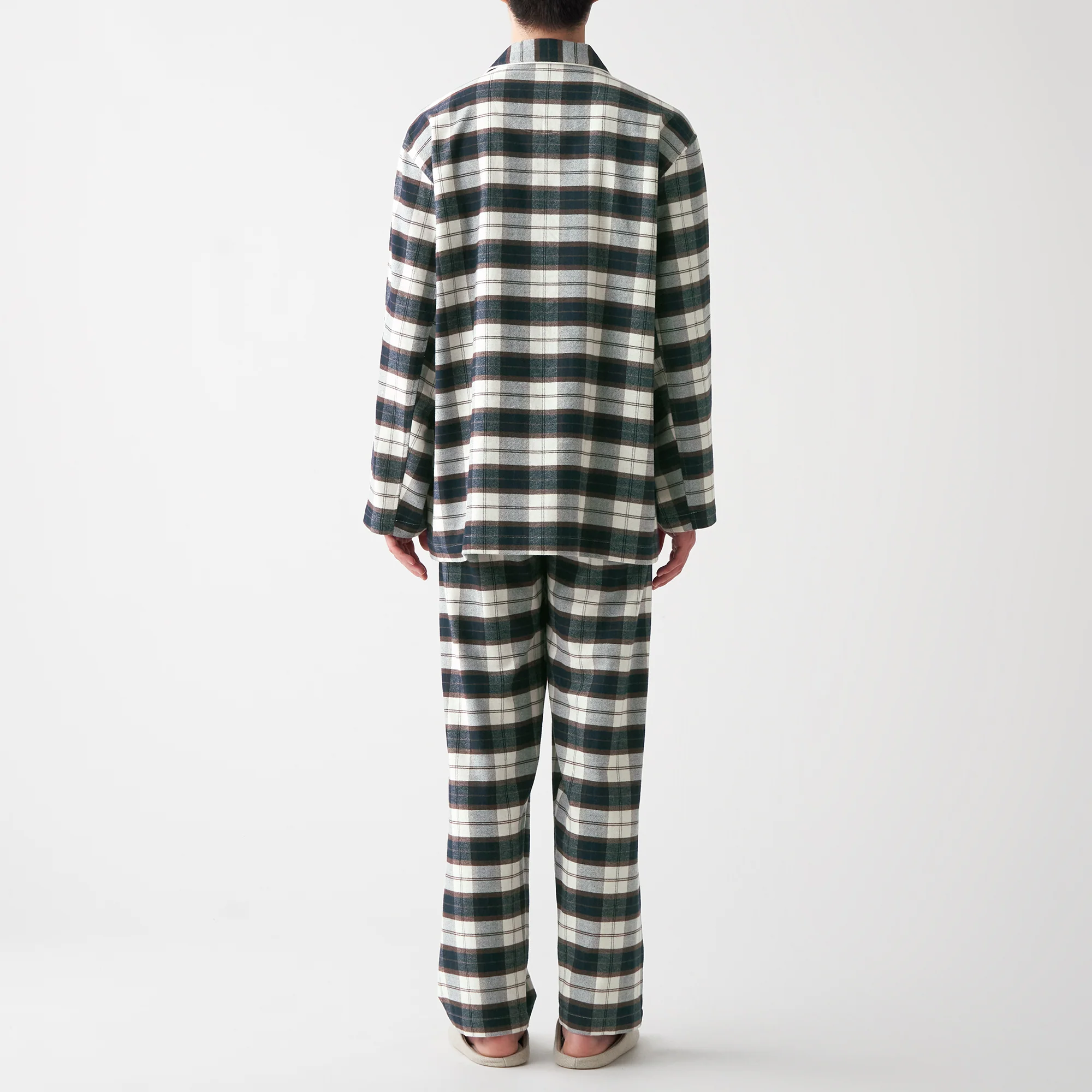 Men's Side-Seamless Flannel Pajamas - Image 45