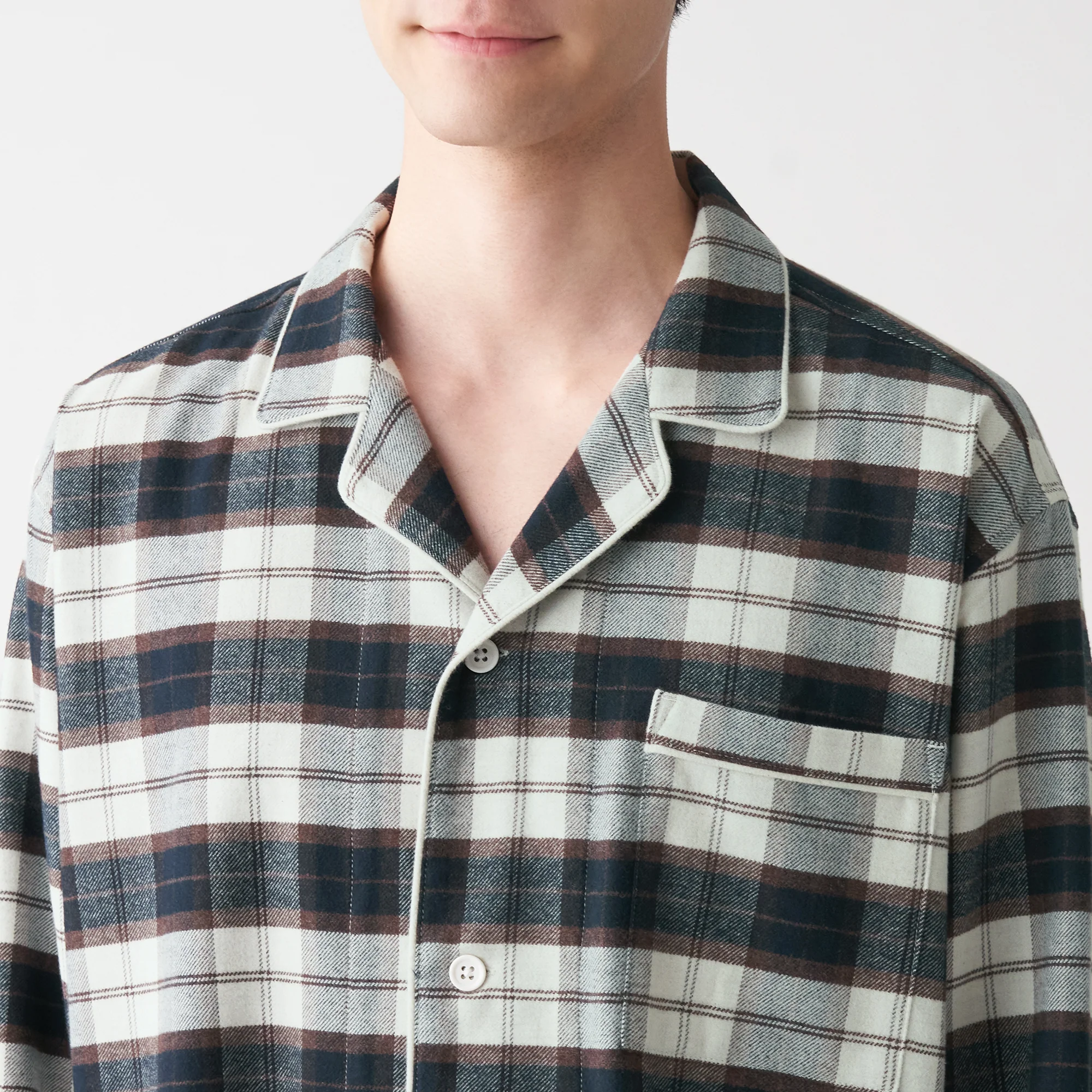 Men's Side-Seamless Flannel Pajamas - Image 47