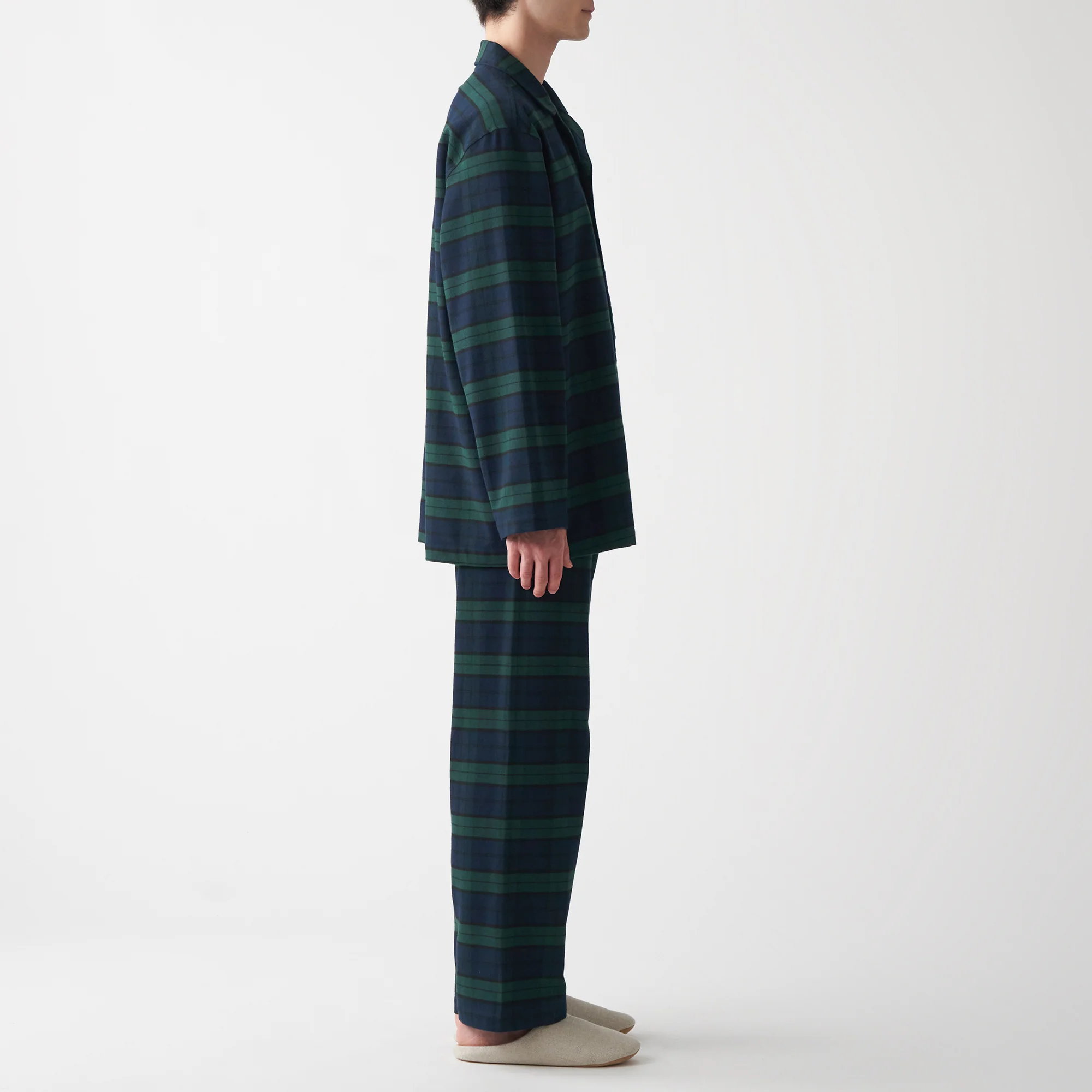 Men's Side-Seamless Flannel Pajamas - Image 54
