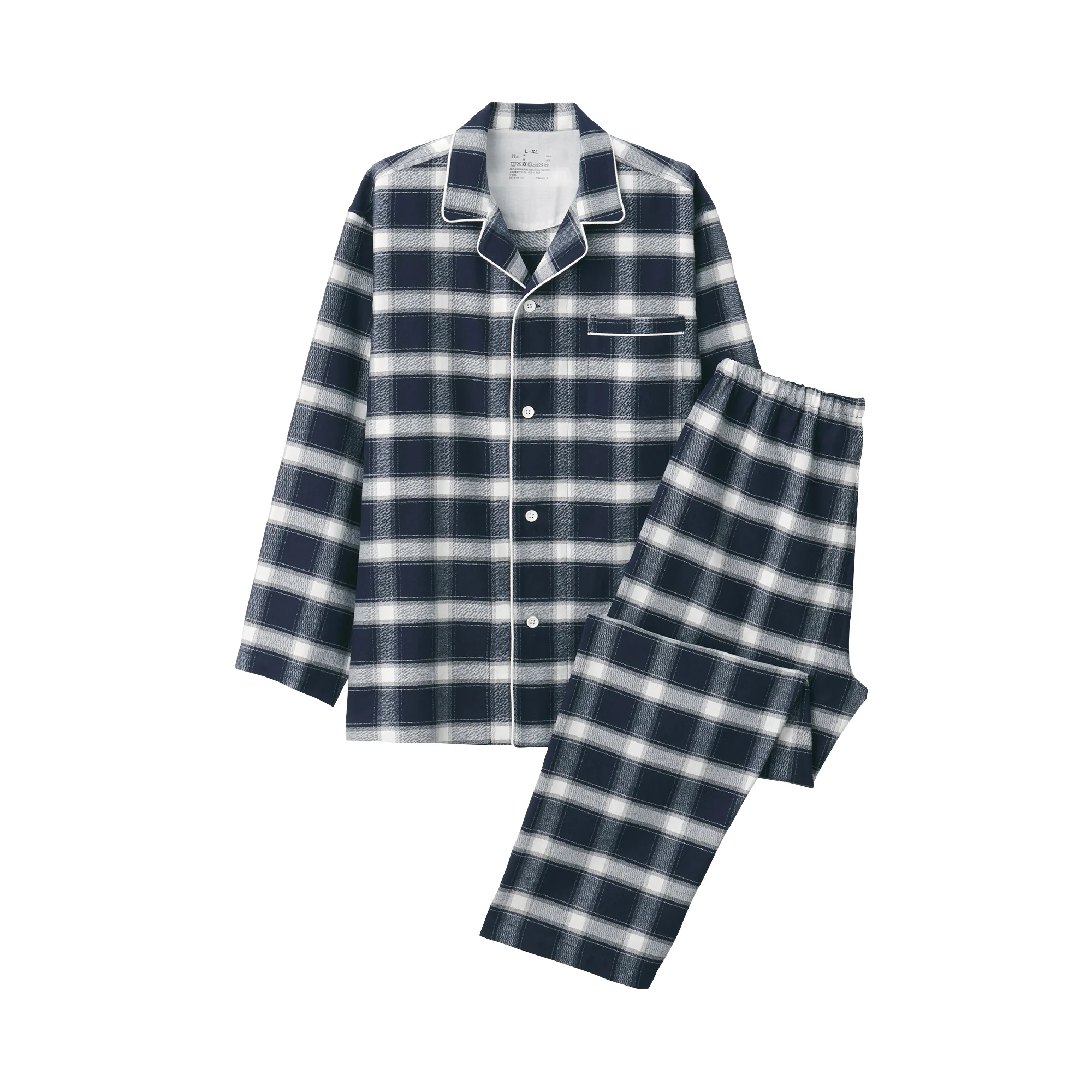 Men's Side-Seamless Flannel Pajamas - Image 62