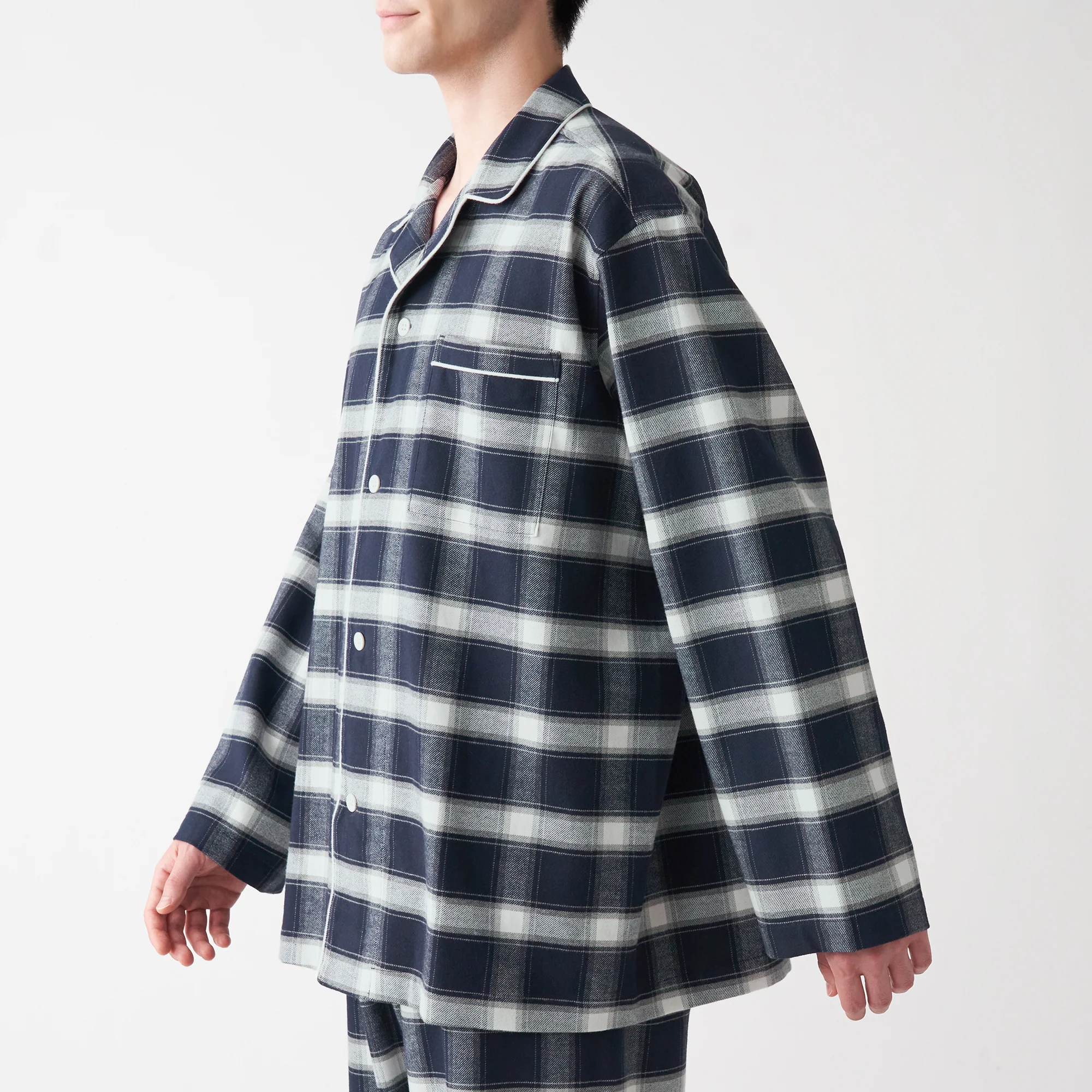 Men's Side-Seamless Flannel Pajamas - Image 68