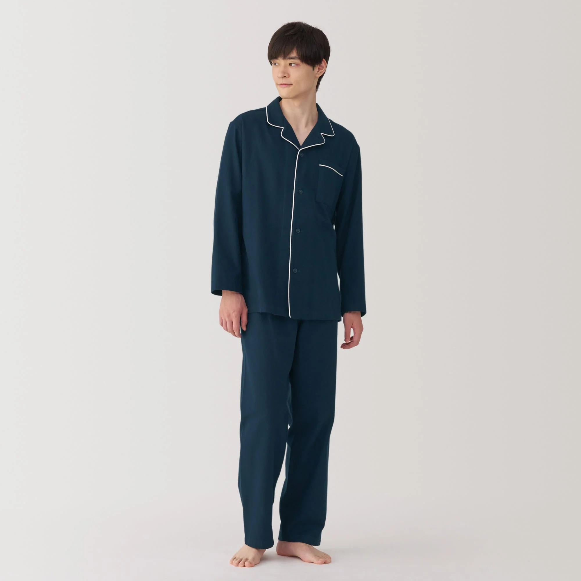 Men's Side Seamless Flannel Pajamas - Image 14