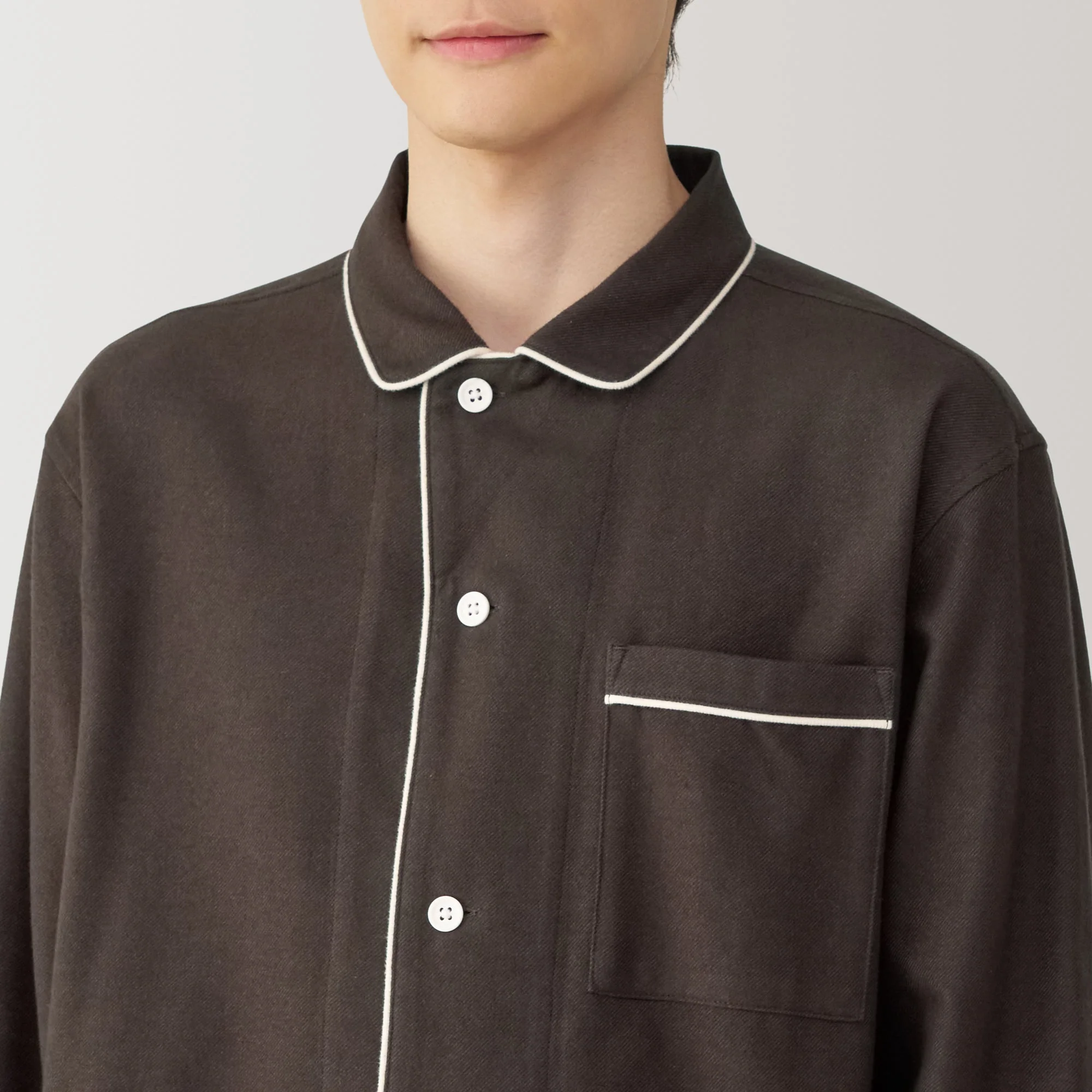 Men's Side Seamless Flannel Pajamas - Image 30