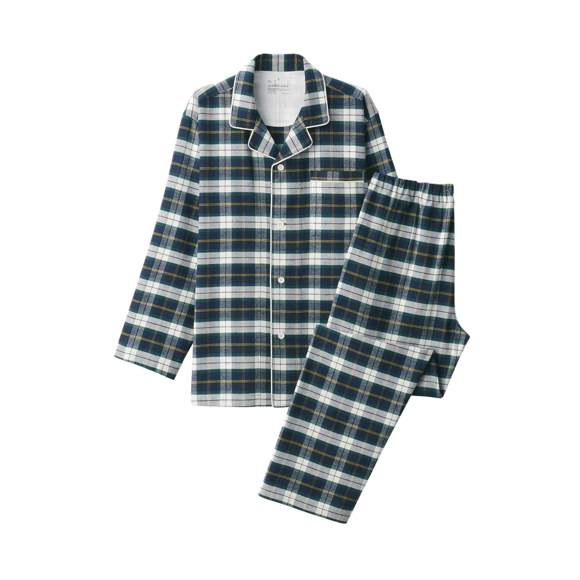 Men's Side Seamless Flannel Pajamas - Image 35
