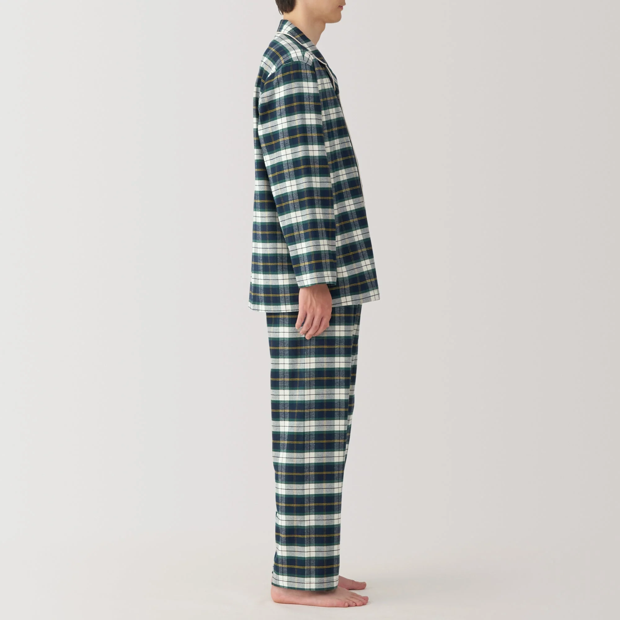 Men's Side Seamless Flannel Pajamas - Image 38