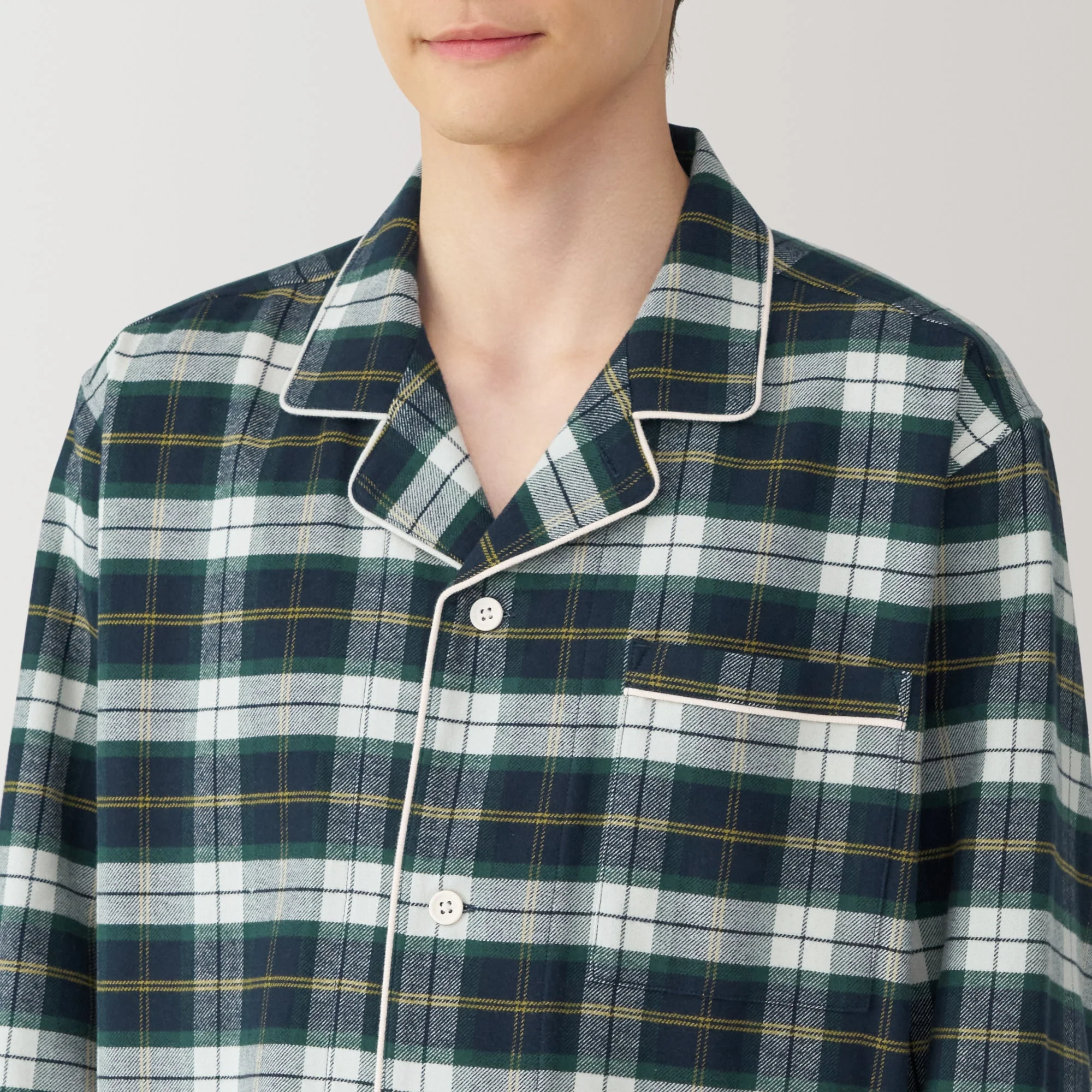 Men's Side Seamless Flannel Pajamas - Image 40