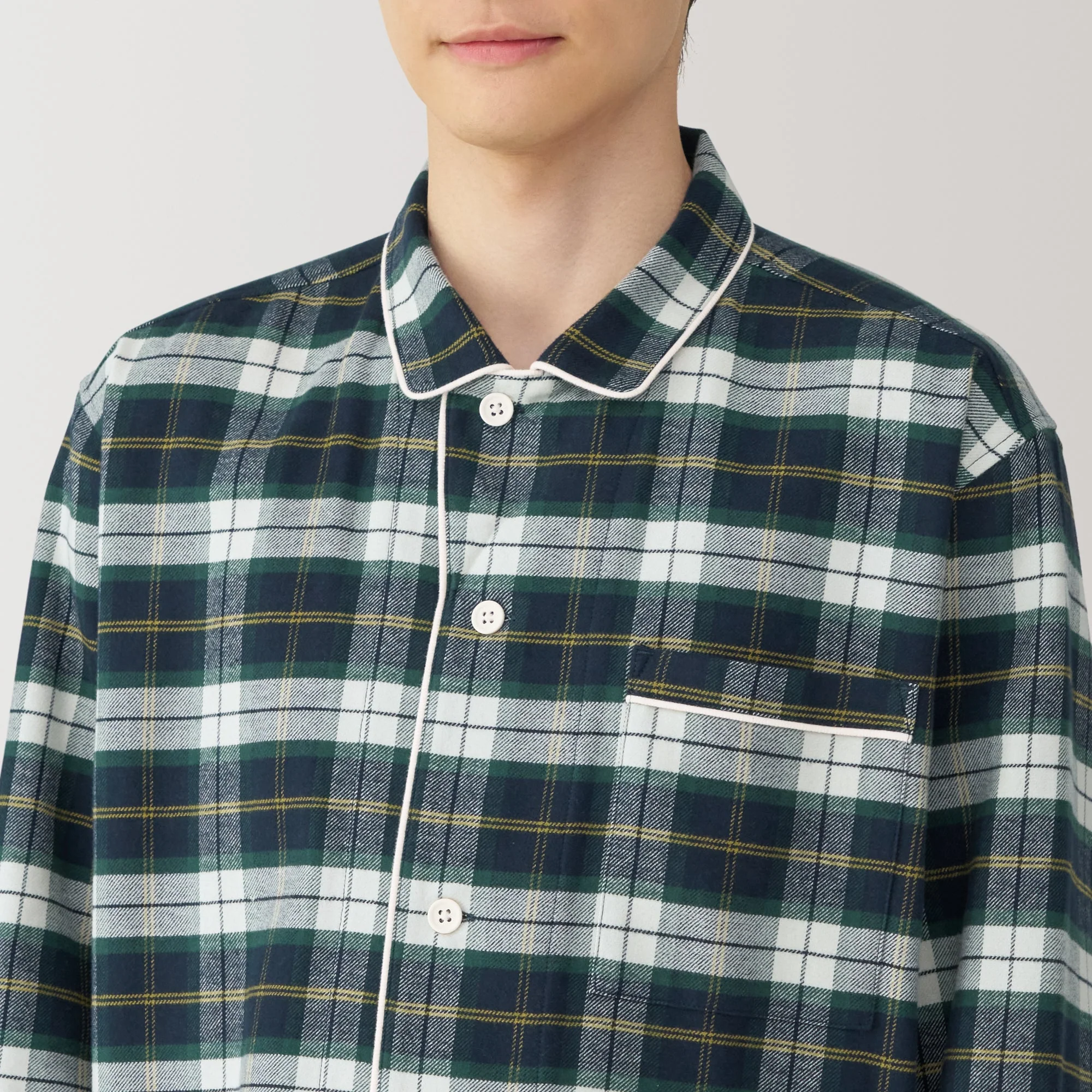 Men's Side Seamless Flannel Pajamas - Image 41