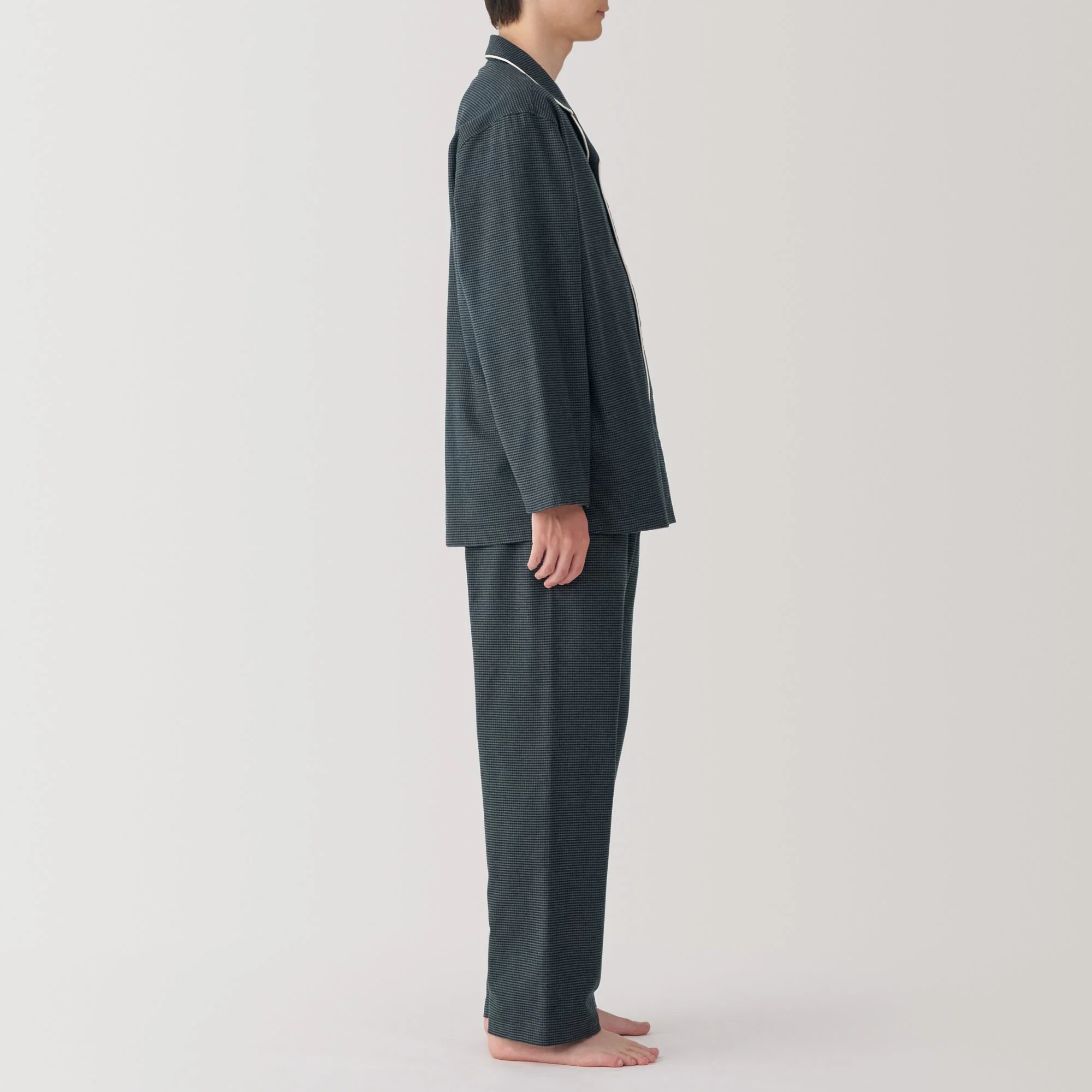 Men's Side Seamless Flannel Pajamas - Image 60