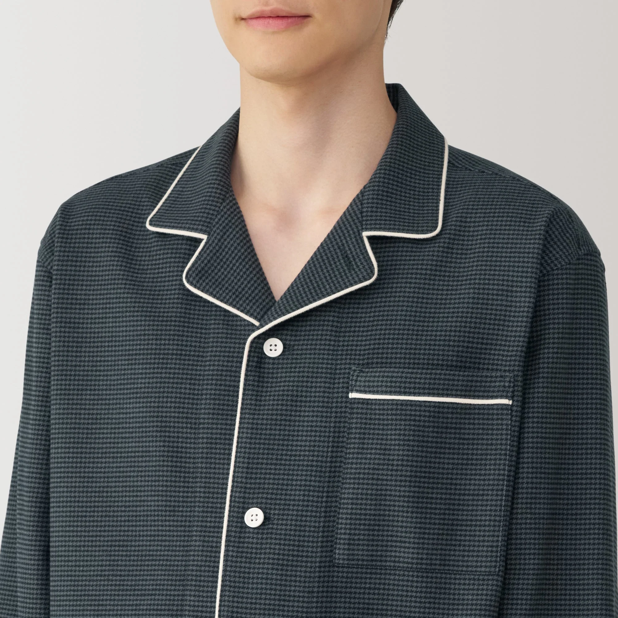 Men's Side Seamless Flannel Pajamas - Image 62