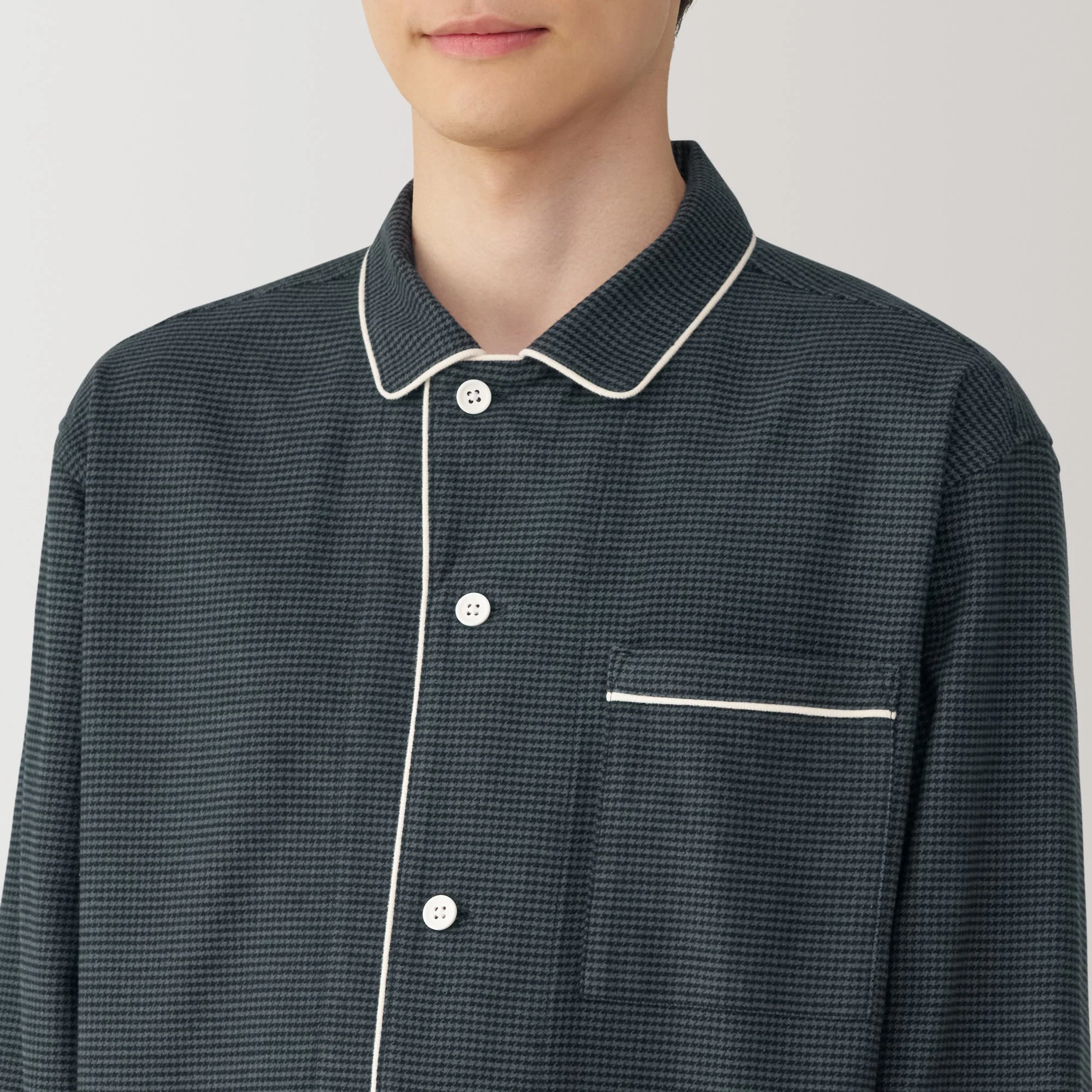 Men's Side Seamless Flannel Pajamas - Image 63