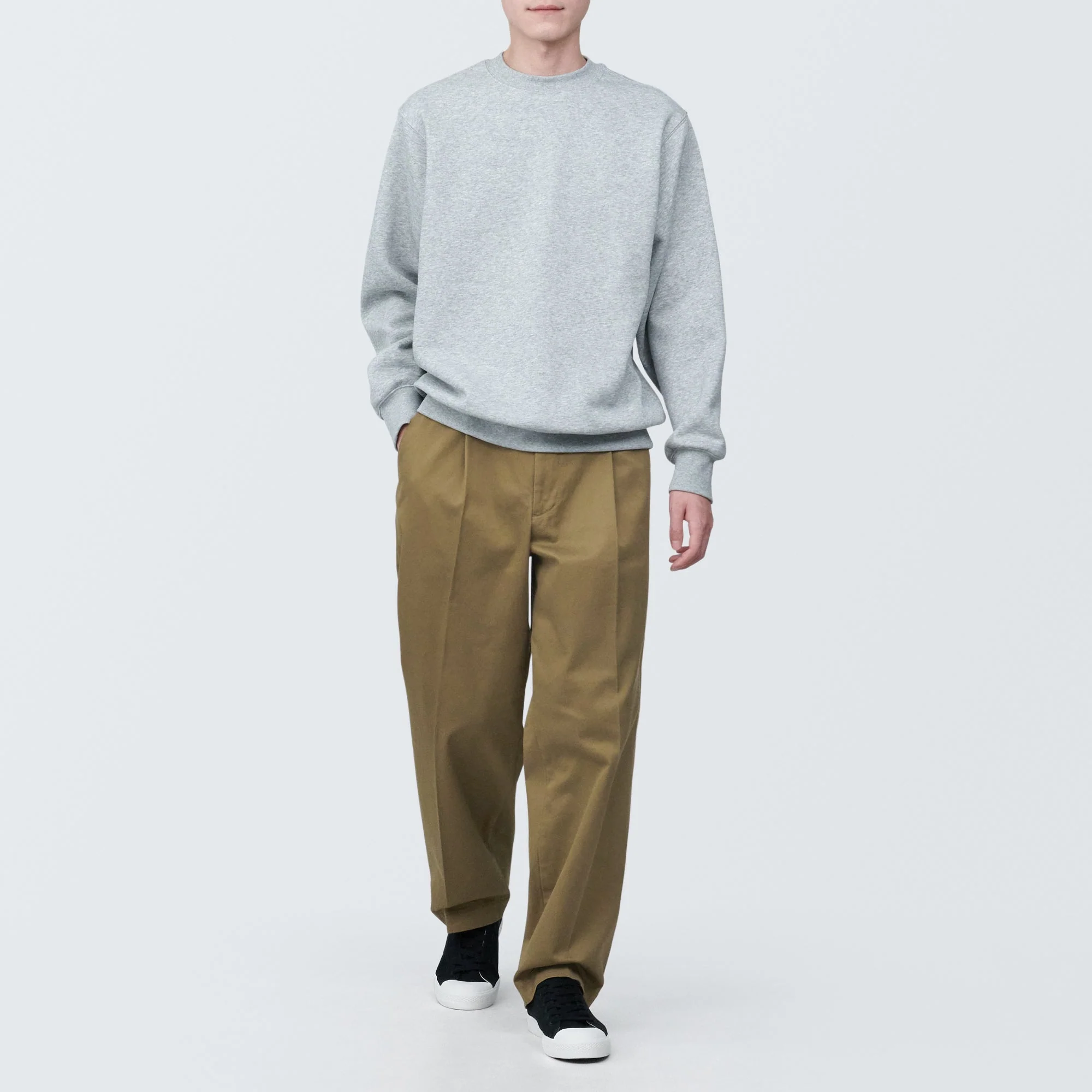 Men's Stretch Chino Tuck Wide Pants - Image 14