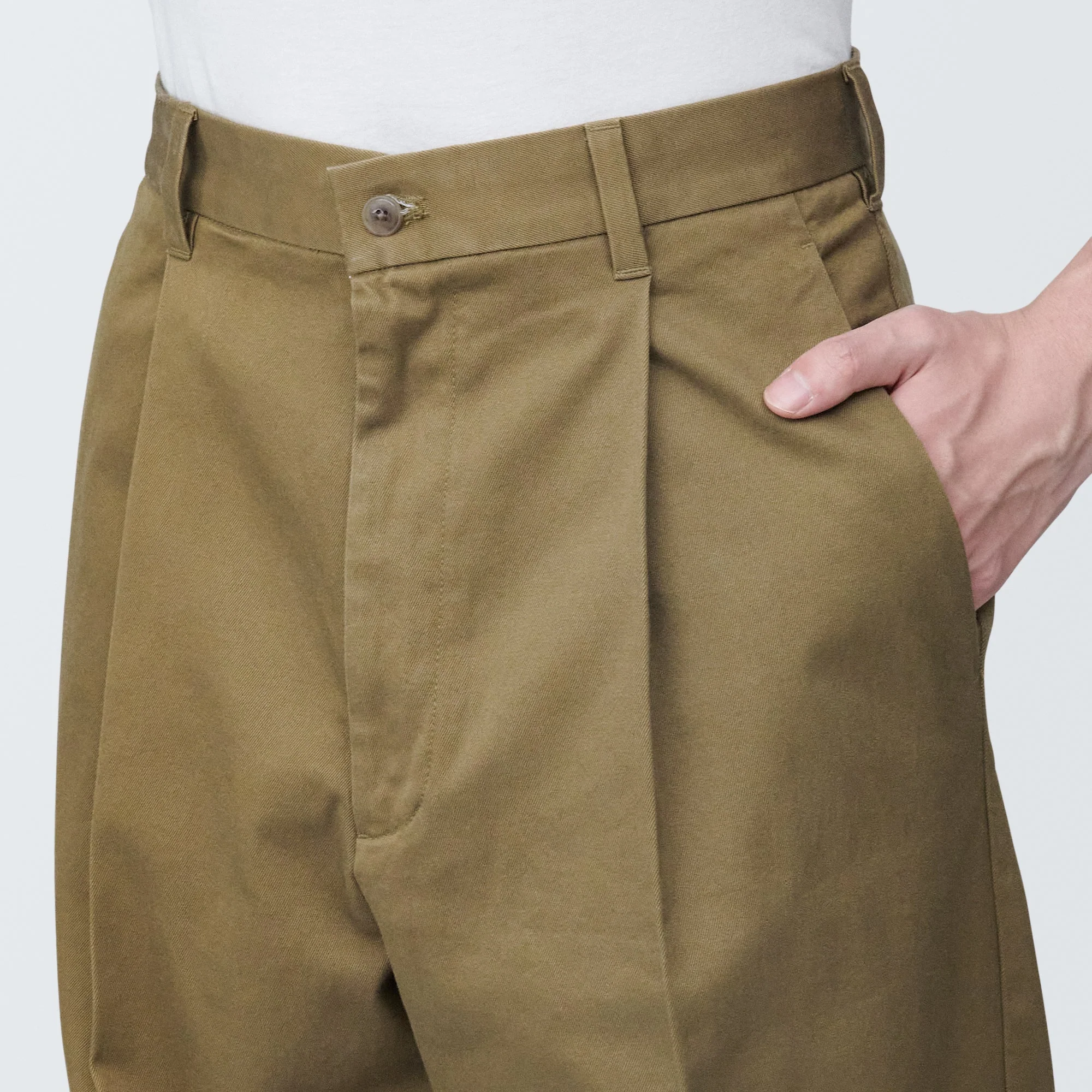 Men's Stretch Chino Tuck Wide Pants - Image 17