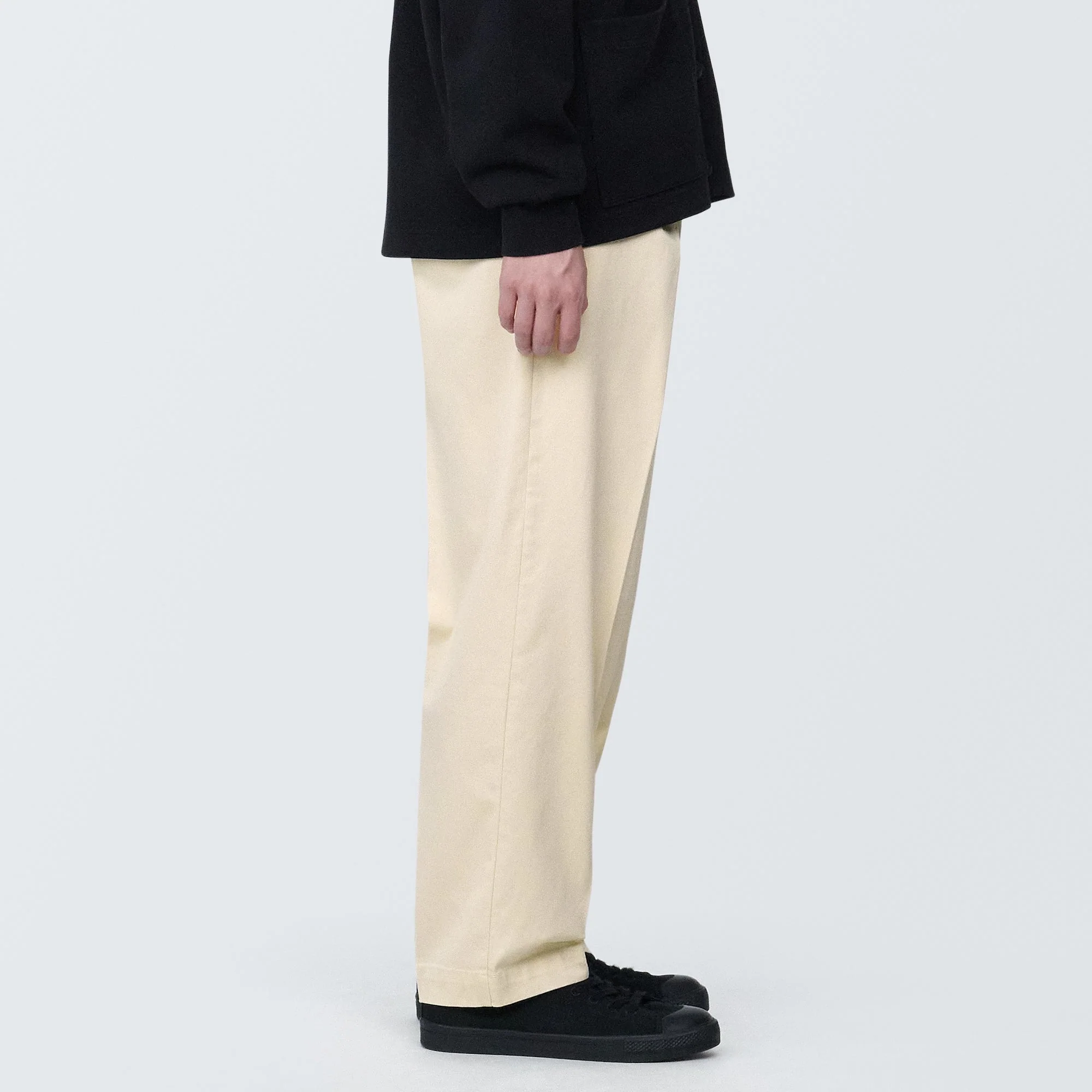 Men's Stretch Chino Tuck Wide Pants - Image 5