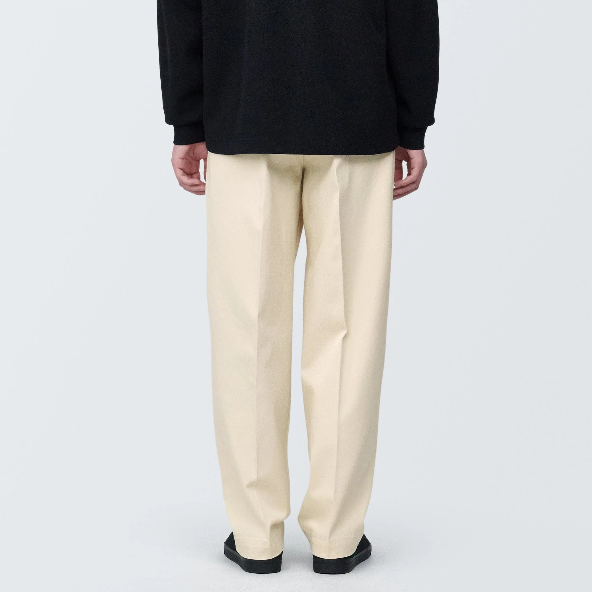 Men's Stretch Chino Tuck Wide Pants - Image 6