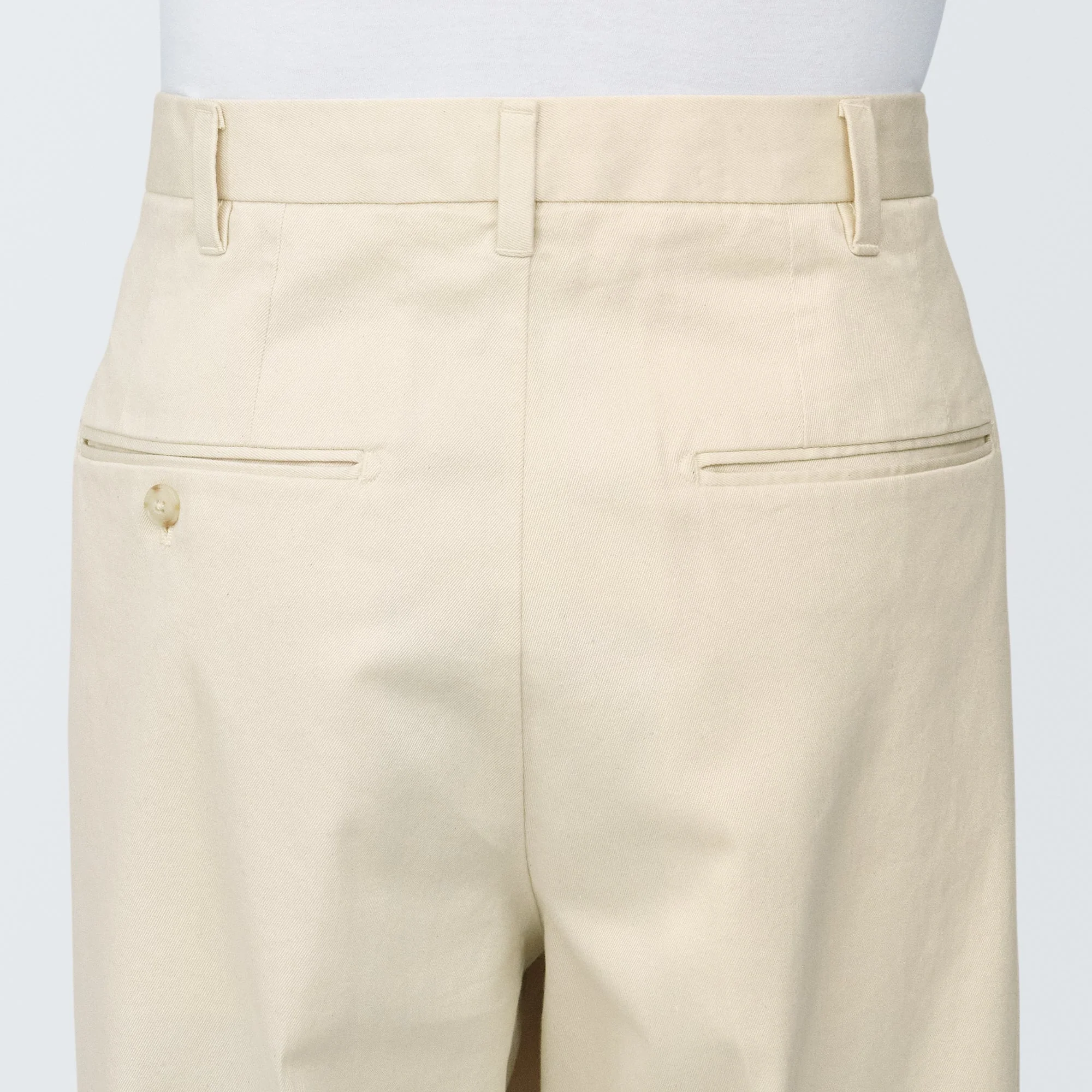 Men's Stretch Chino Tuck Wide Pants - Image 8