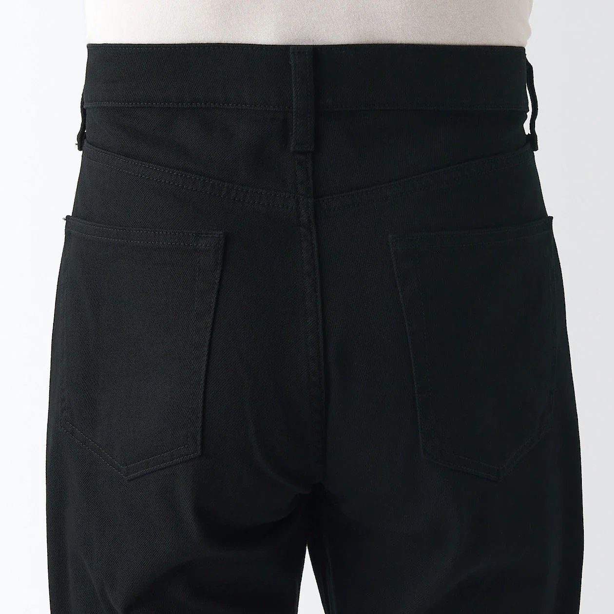 Men's Stretch Denim Slim Pants Black (L 32inch / 82cm) - Image 9