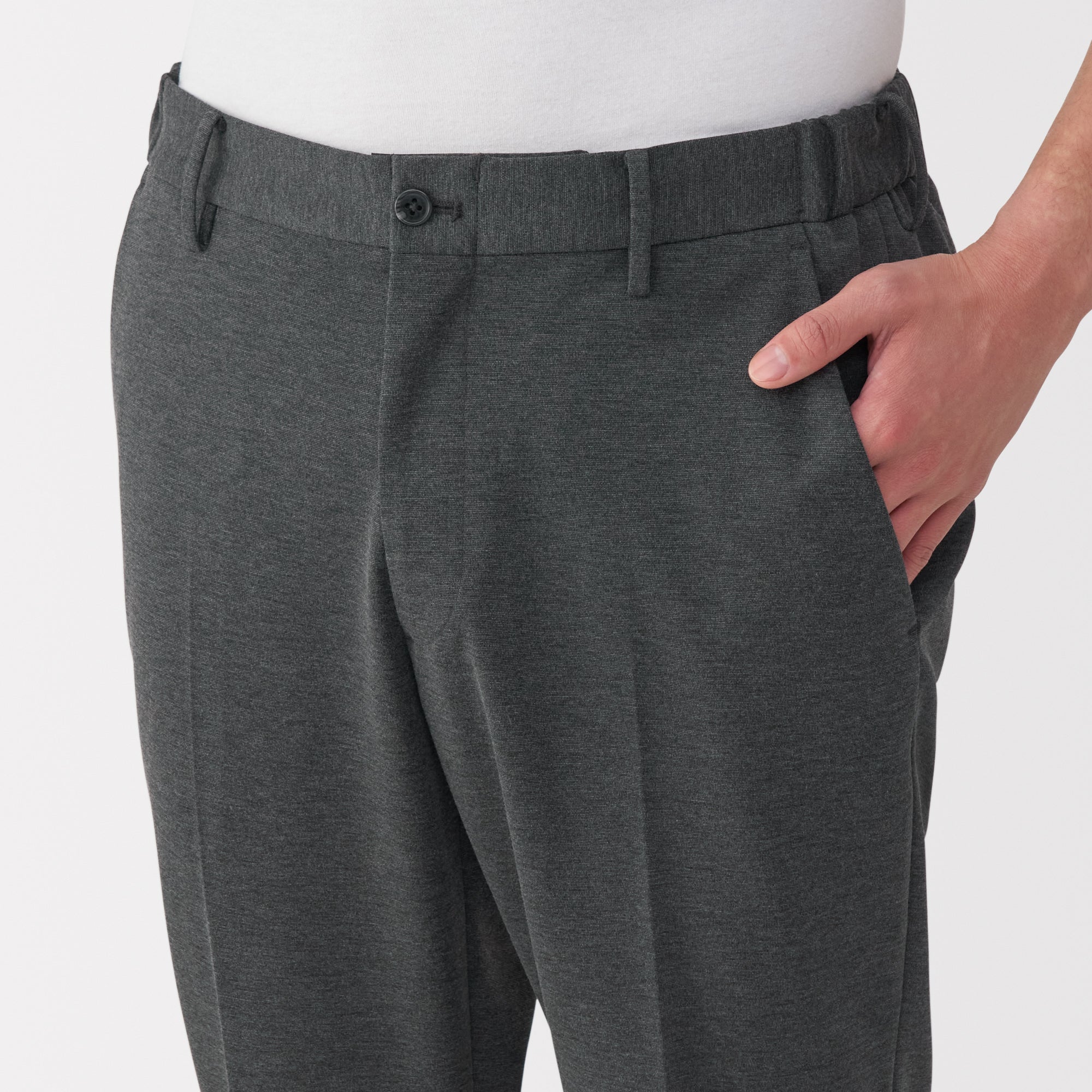 Men's Stretch Jersey Pants with No Darts - Image 7