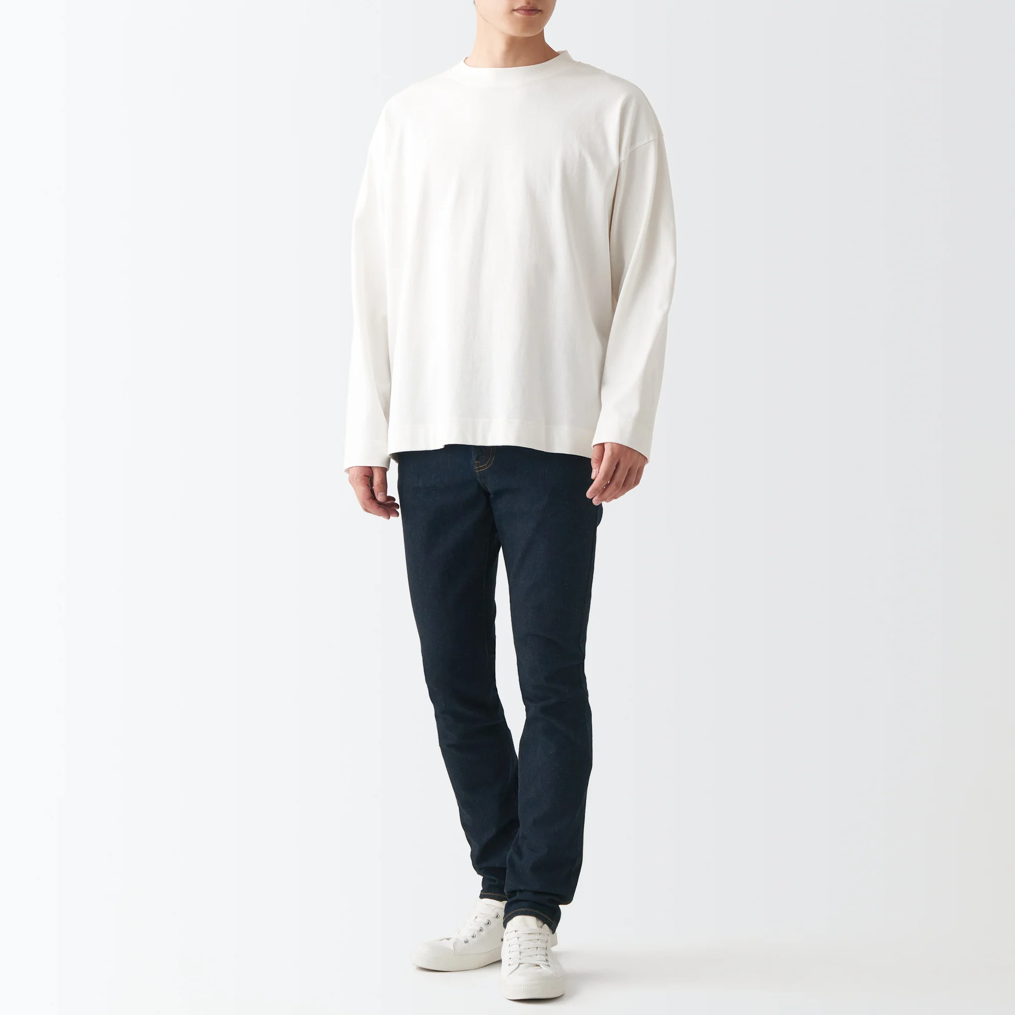 Men's Super Stretch Denim Skinny Pants Dark Navy (L32inch / 82cm) - Image 7