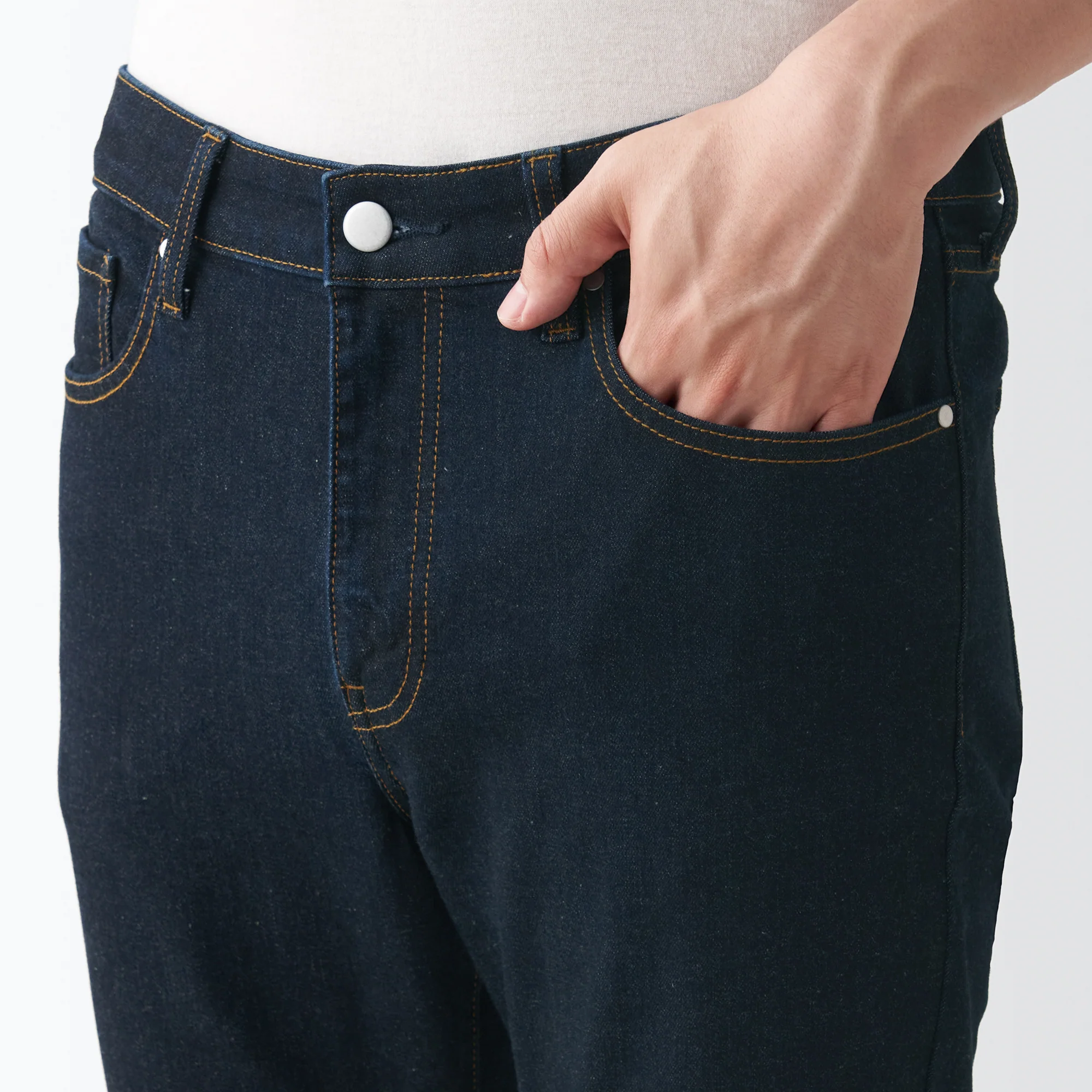 Men's Super Stretch Denim Skinny Pants Dark Navy (L32inch / 82cm) - Image 8
