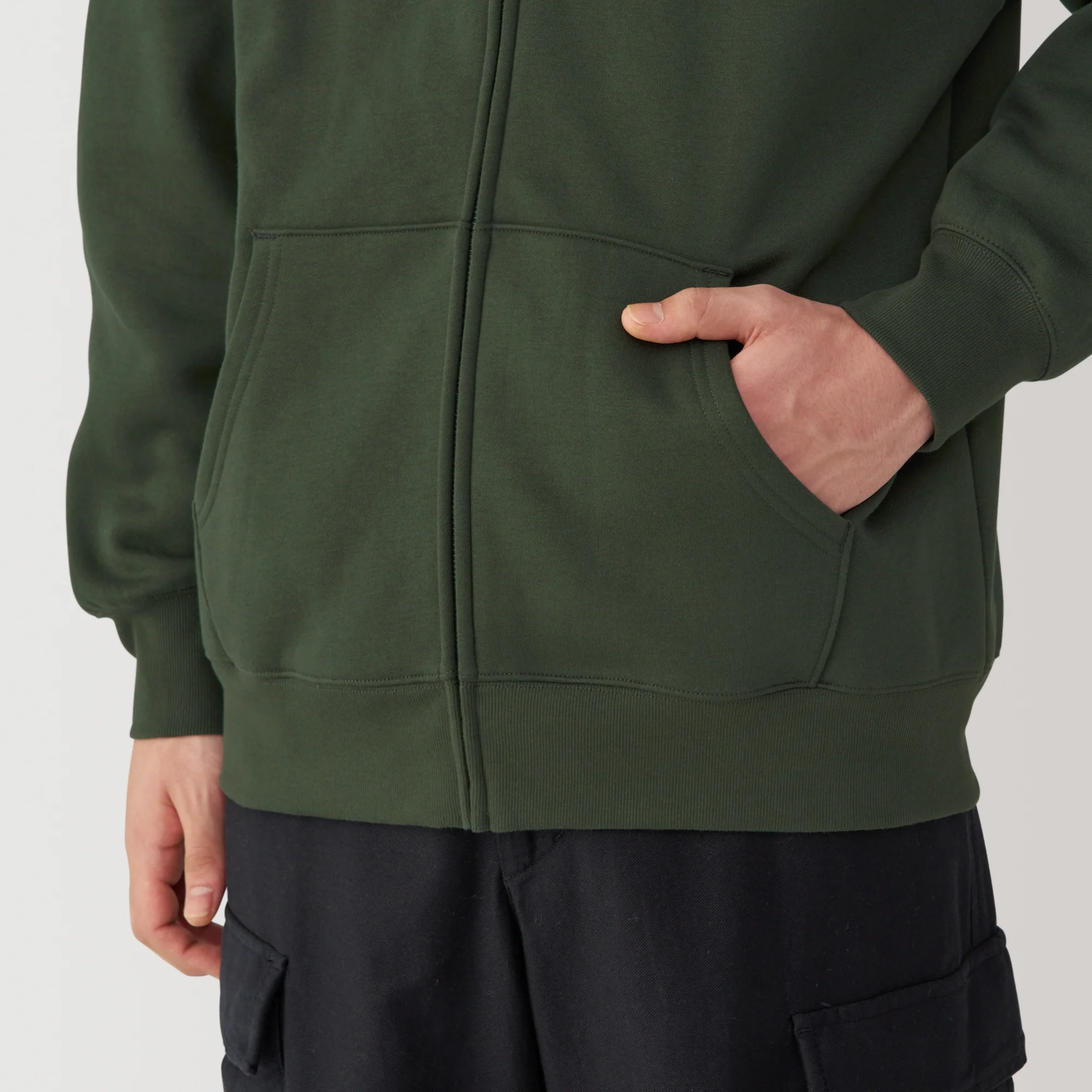 Men's Sweatshirt Full Zip Hoodie - Image 8