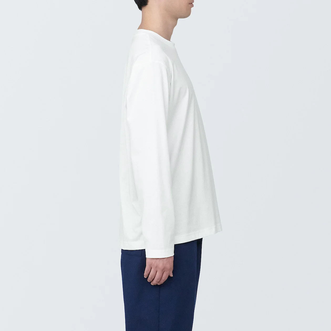 Men's Washed Jersey Crew Neck Long Sleeve T-Shirt - Image 12