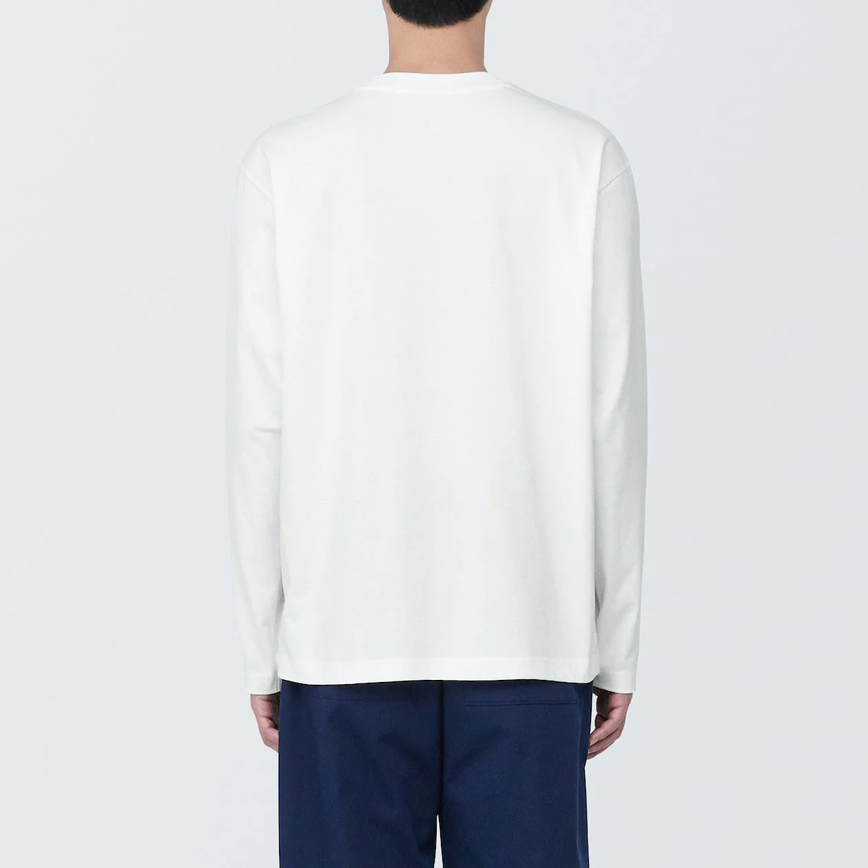 Men's Washed Jersey Crew Neck Long Sleeve T-Shirt - Image 13
