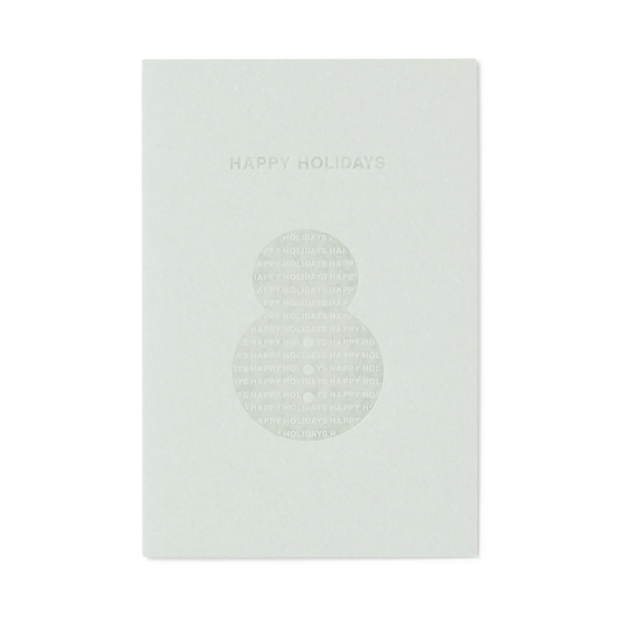 Message Card - Snowman