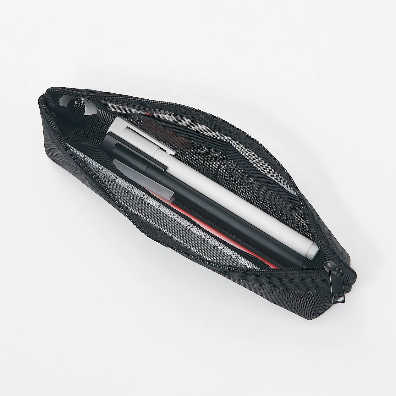 Nylon Mesh Pen Case with Gusset - Image 8