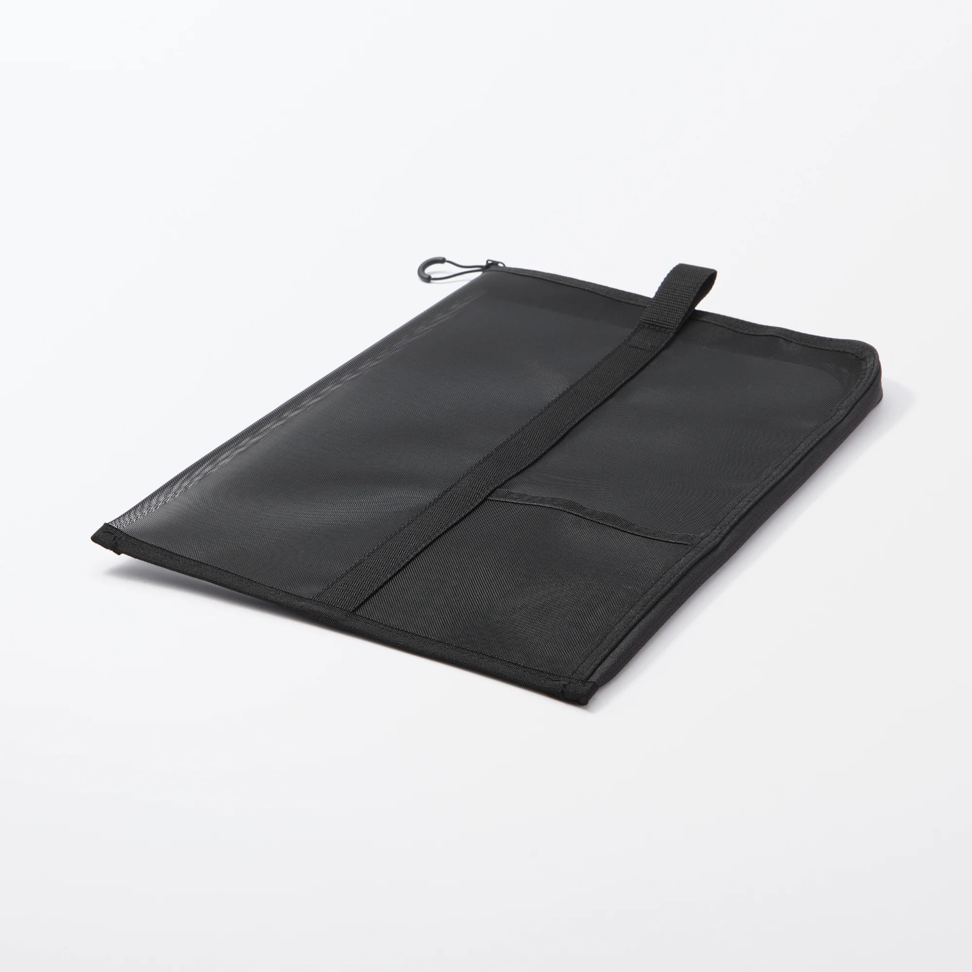 Nylon Mesh Vertical Document Case - Black - Image 3