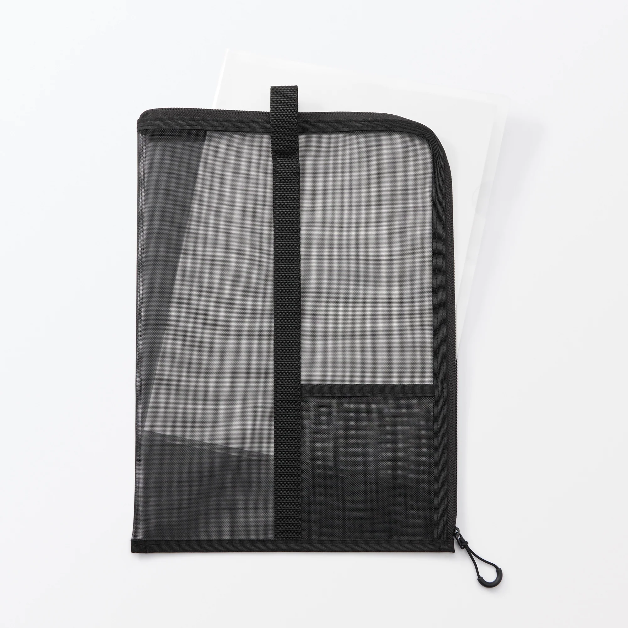 Nylon Mesh Vertical Document Case - Black - Image 6
