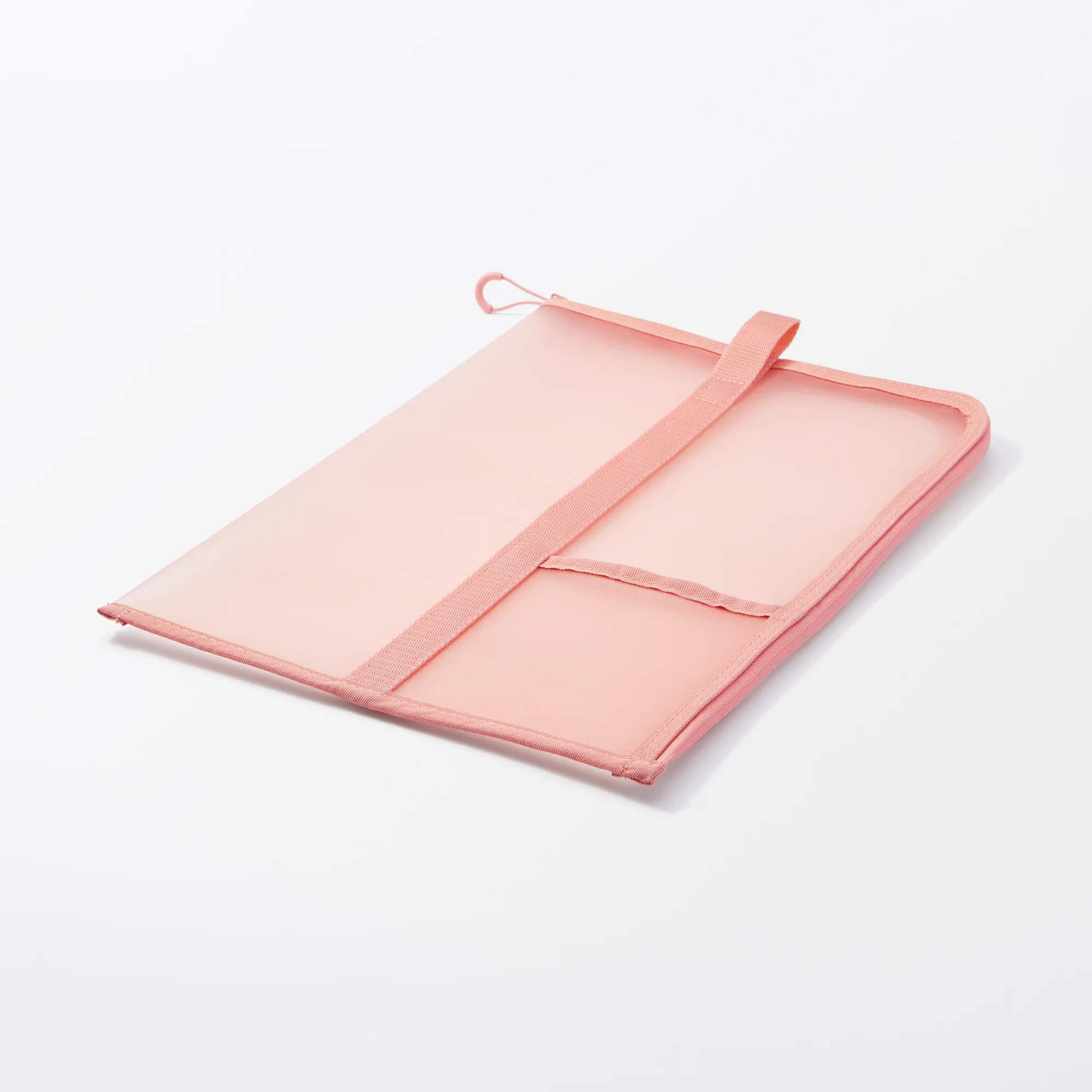 Nylon Mesh Vertical Document Case - Pink - Image 3