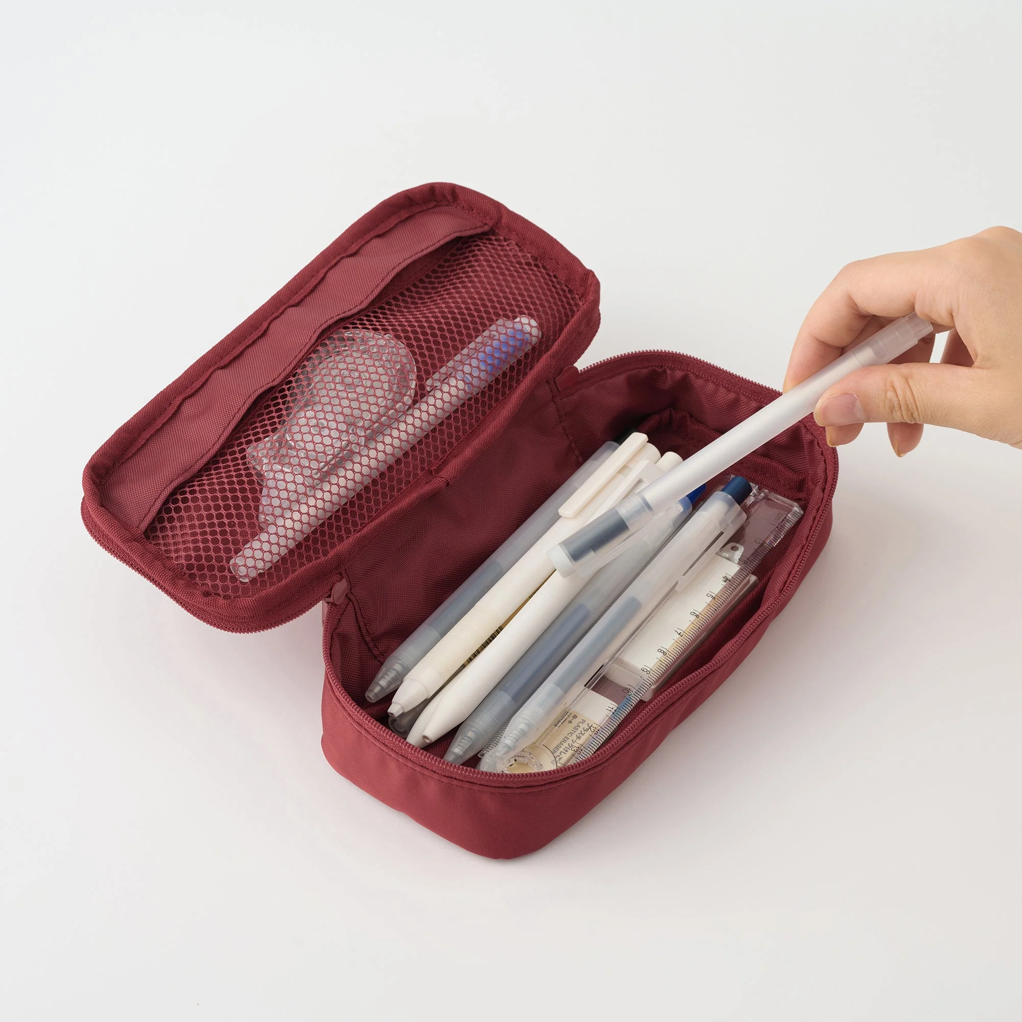 Nylon Pen Case - Red - Image 7
