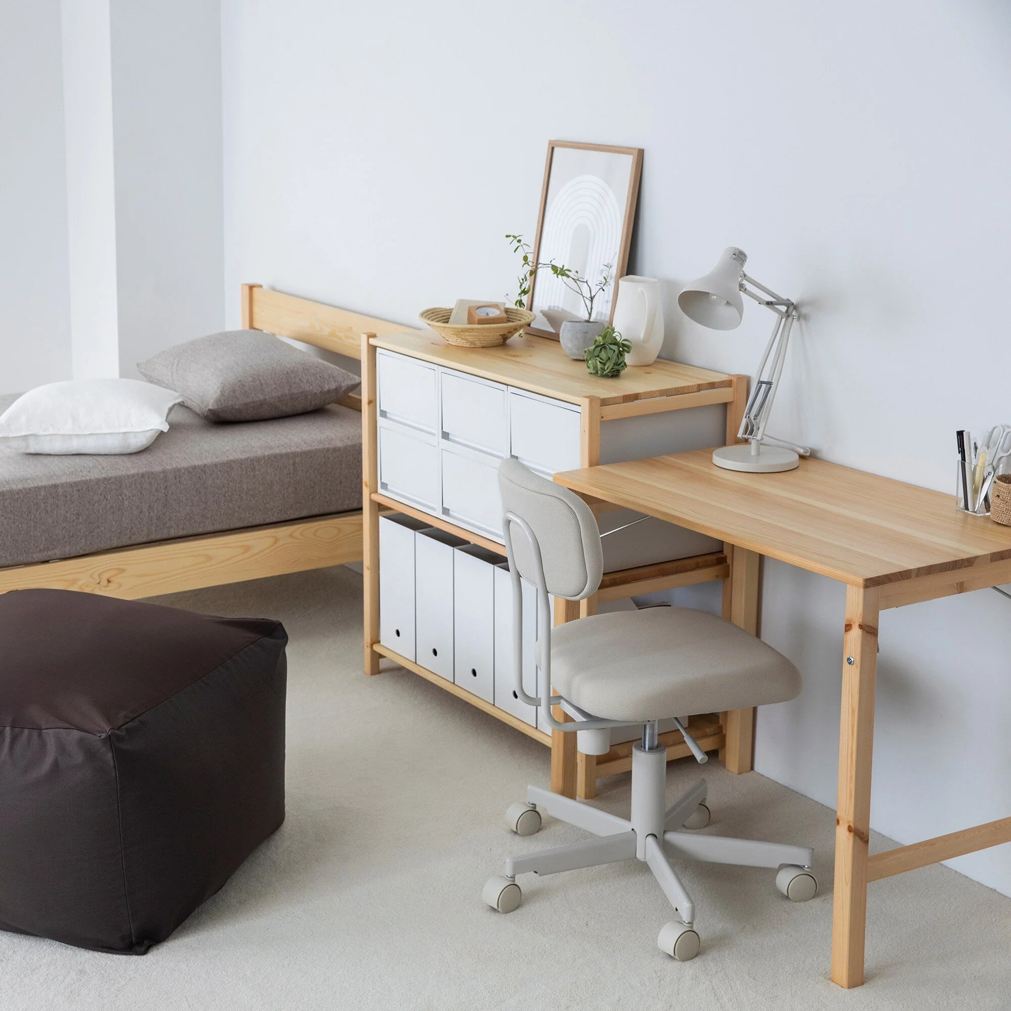 Pine Shelf Unit - Wide - Small - Image 2