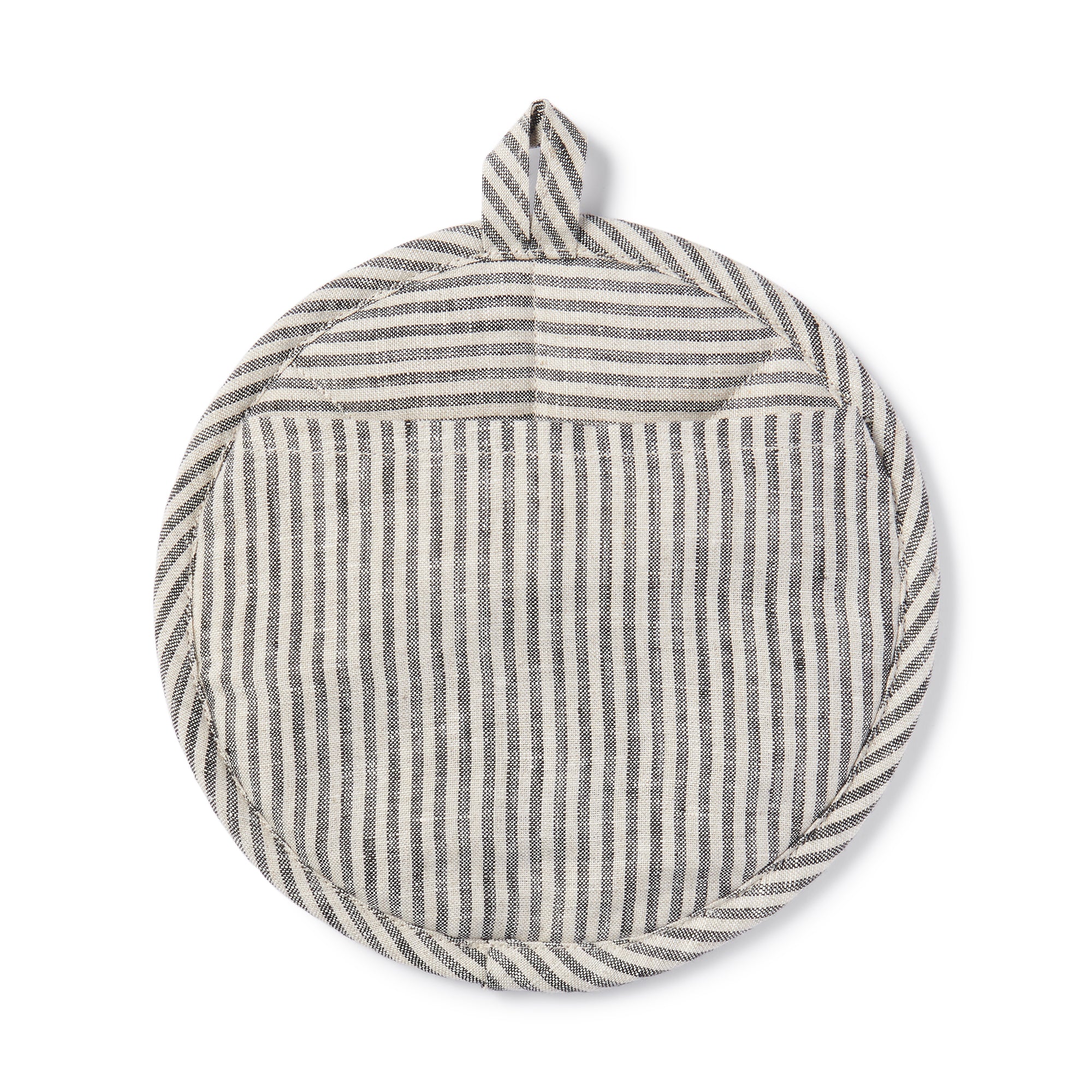 Plain Weave Linen Pot Holder & Trivet - Stripe