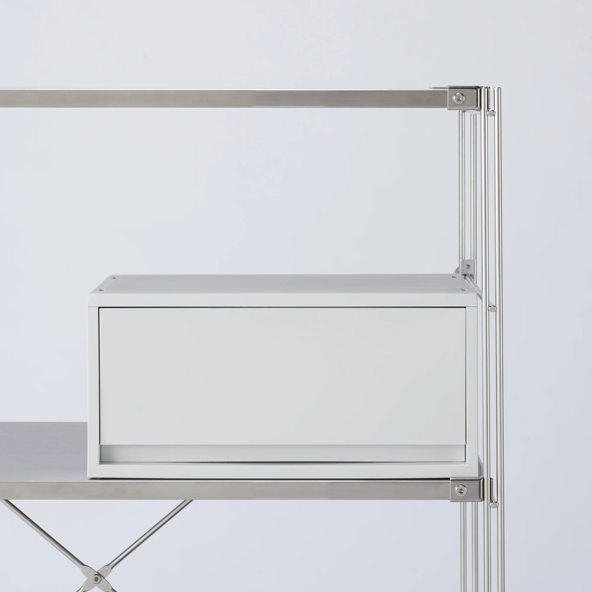 Polypropylene Wide Storage Case White Grey - Deep (W37 x D26 x H17.5 cm) - Image 5