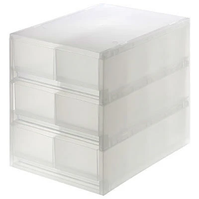 Polypropylene Case Shallow 6 Drawers with 3 Partitions (W26 x D37 x H32.5 cm)