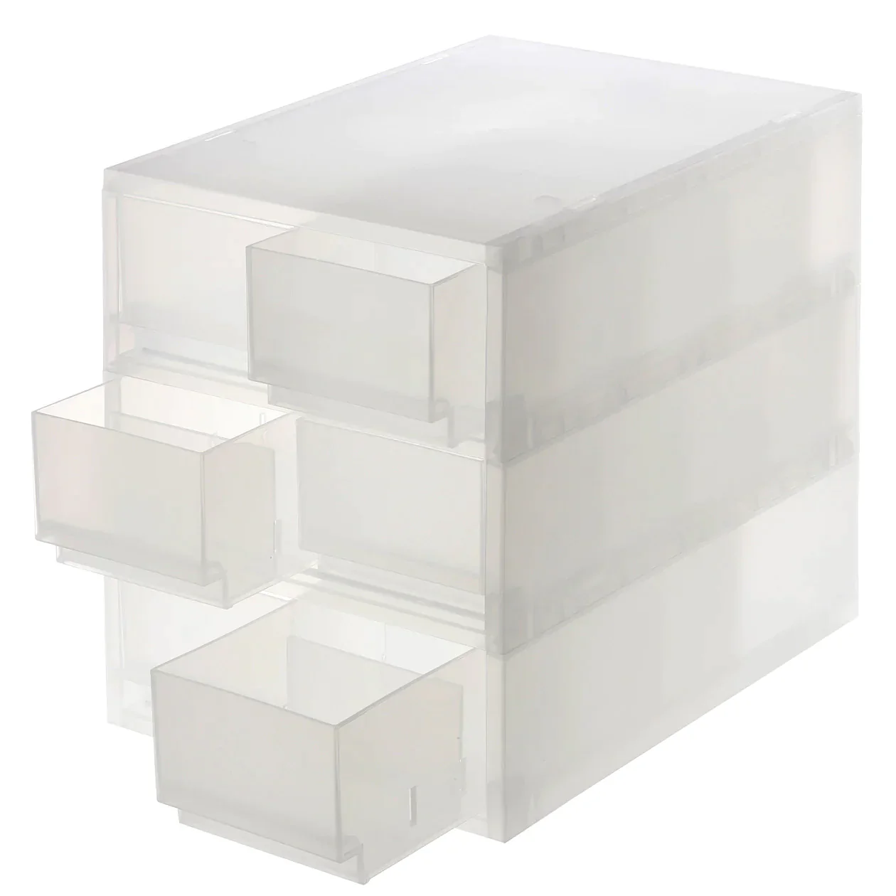 Polypropylene Case Shallow 6 Drawers with 3 Partitions (W26 x D37 x H32.5 cm) - Image 2