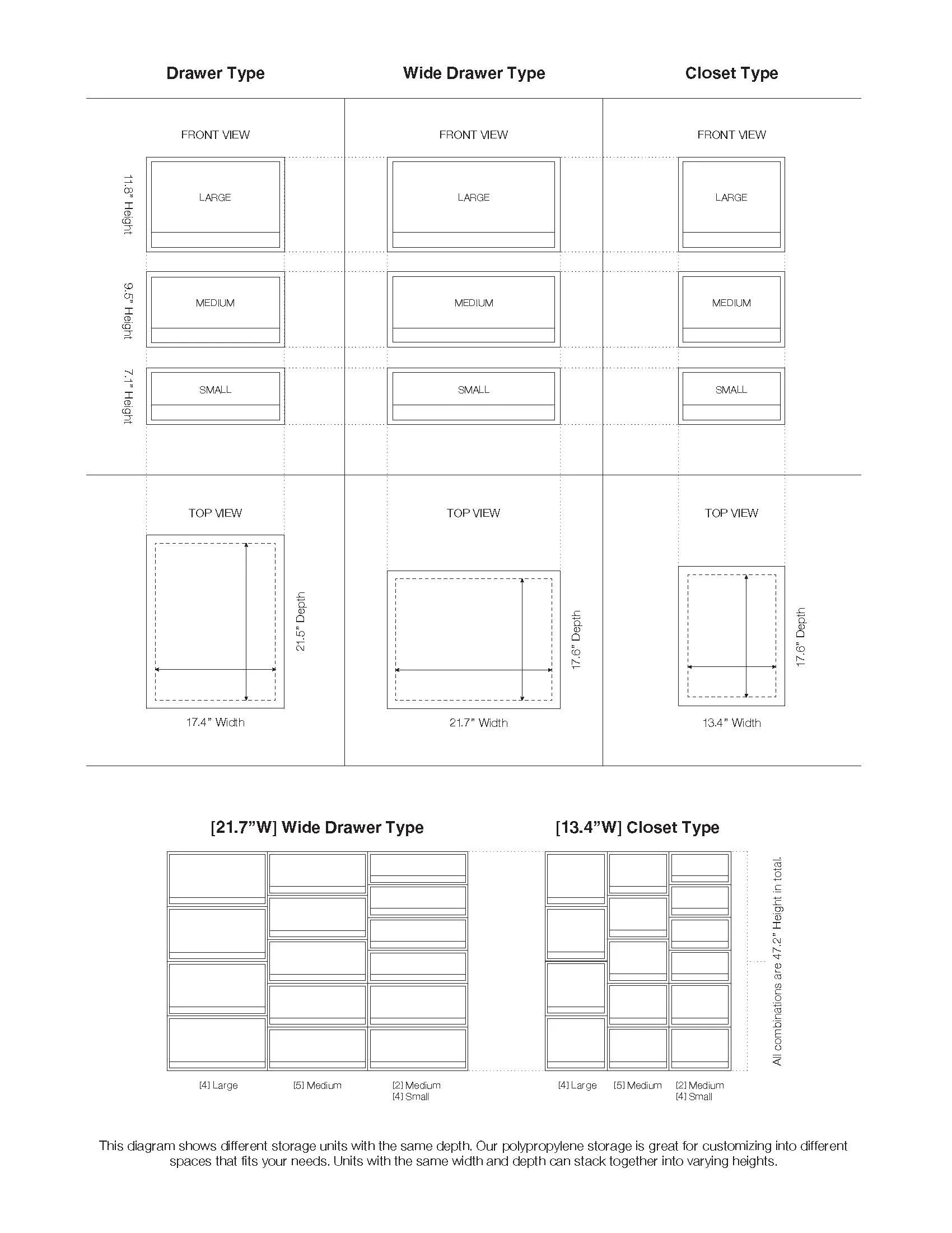 Polypropylene Storage Case Drawer Wide (W55 x D44.5 cm) - Image 6