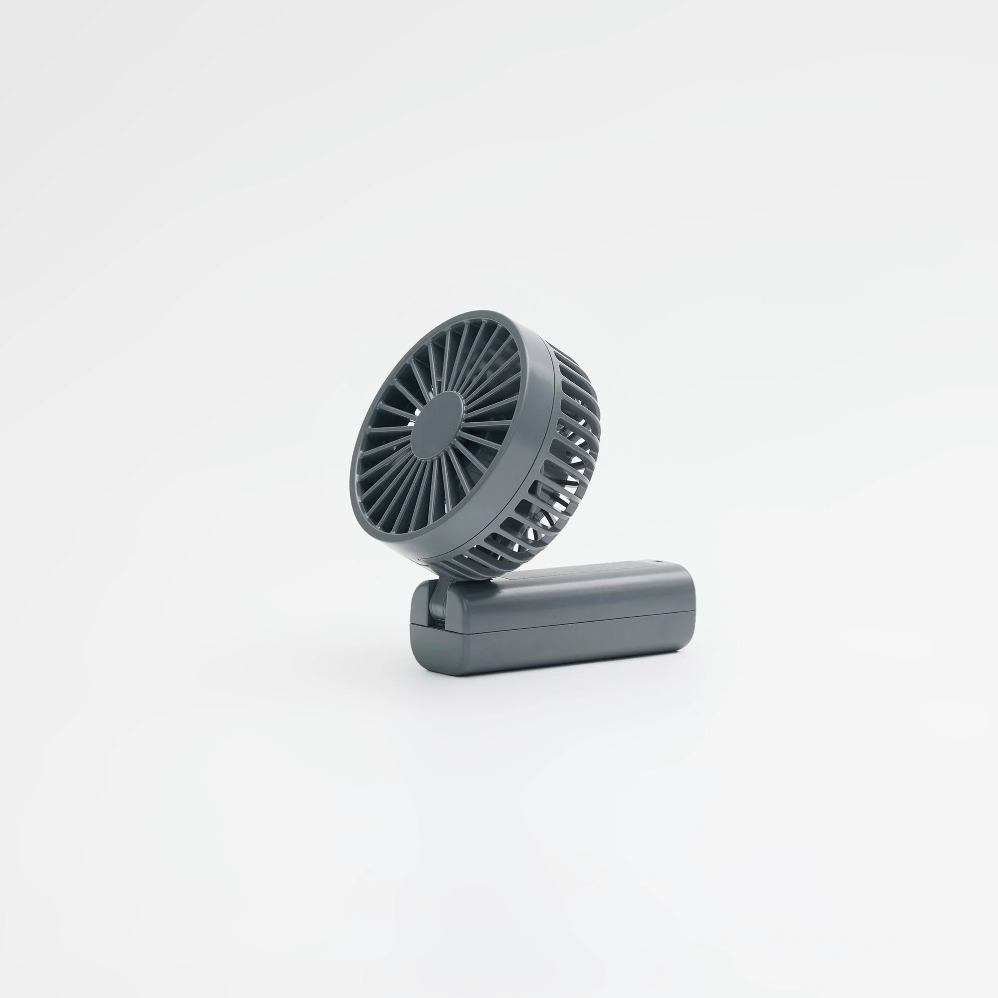 Rechargeable Compact Handheld Fan - Grey - Image 5