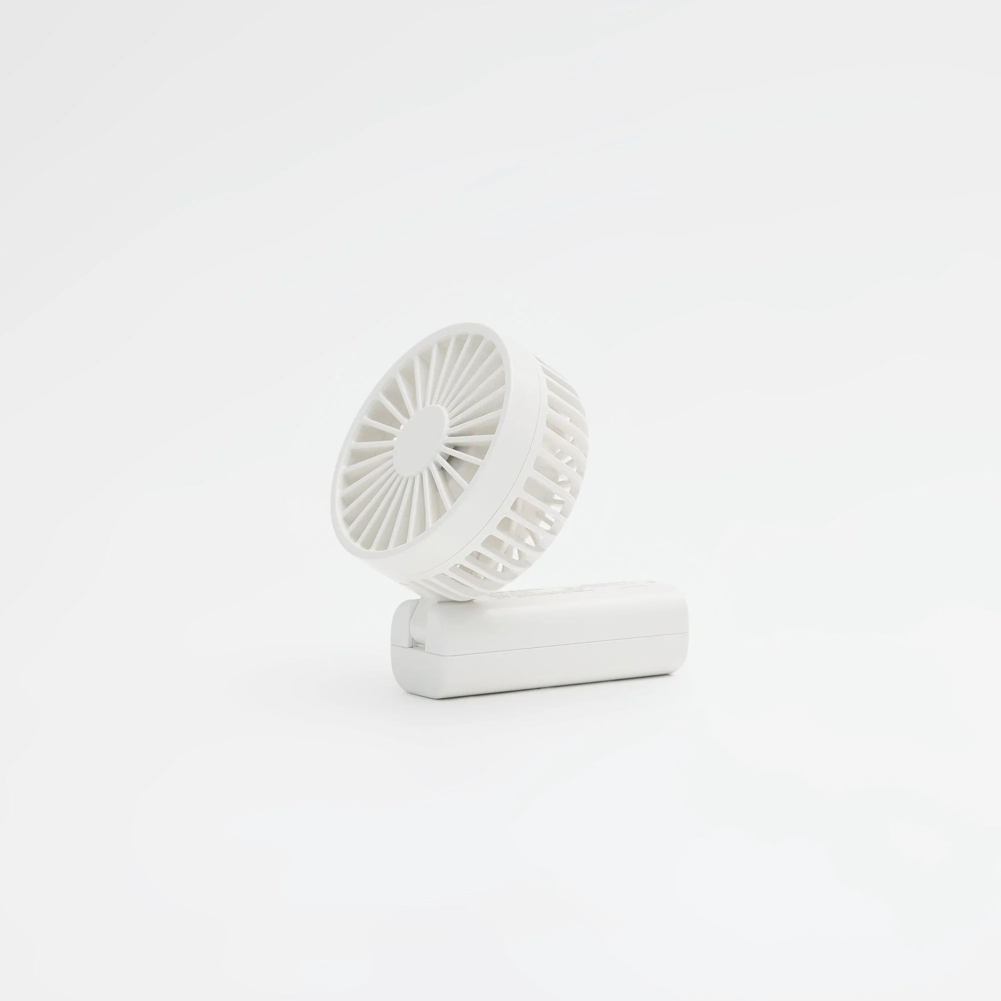Rechargeable Compact Handheld Fan - White - Image 5