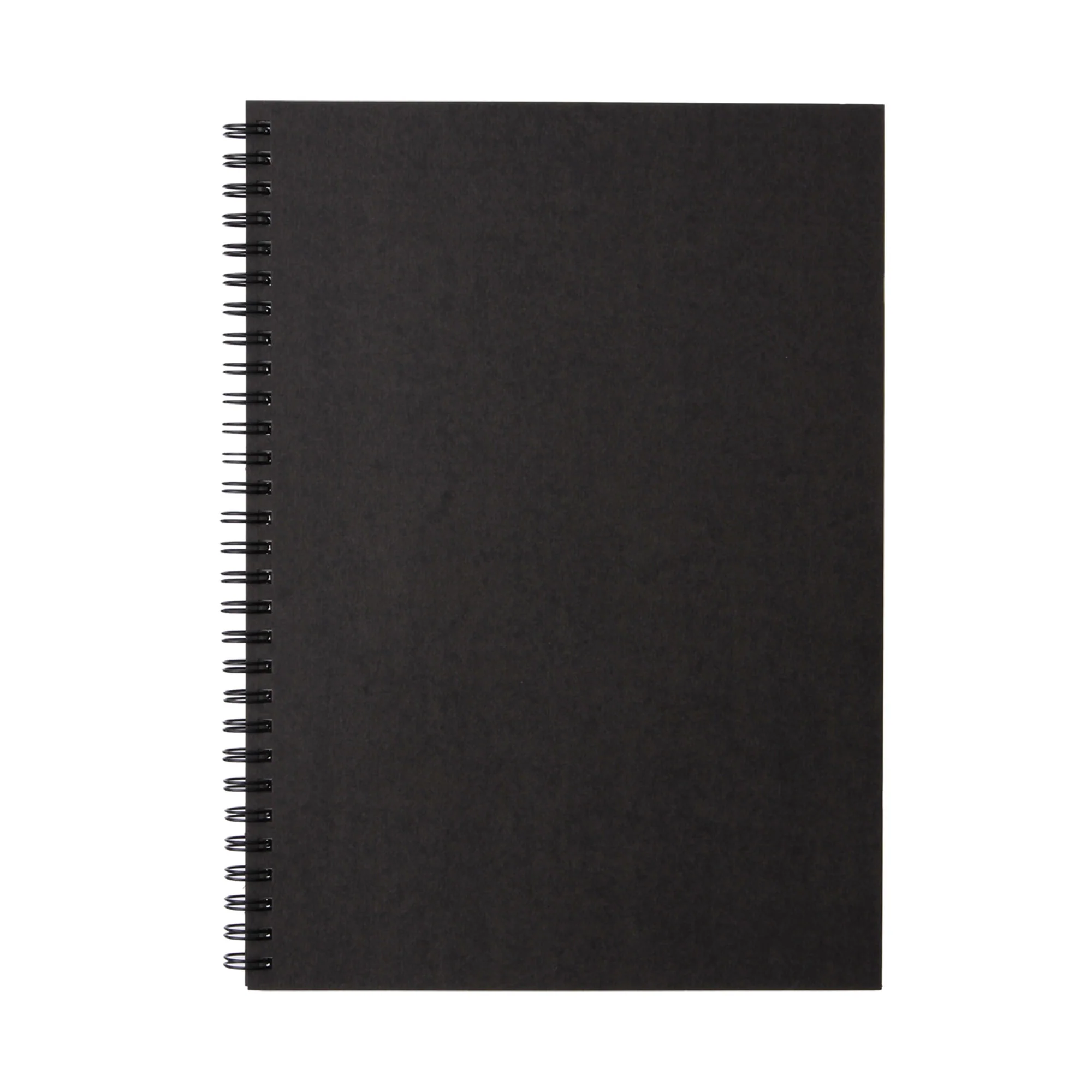 Recycled Paper Double Ring Blank Notebook - Dark Grey - Image 10