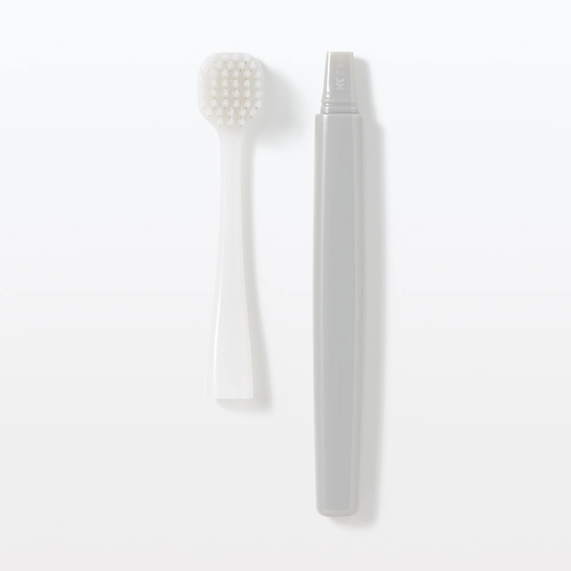 Replaceable Head Wide Soft Toothbrush - Grey - Image 2