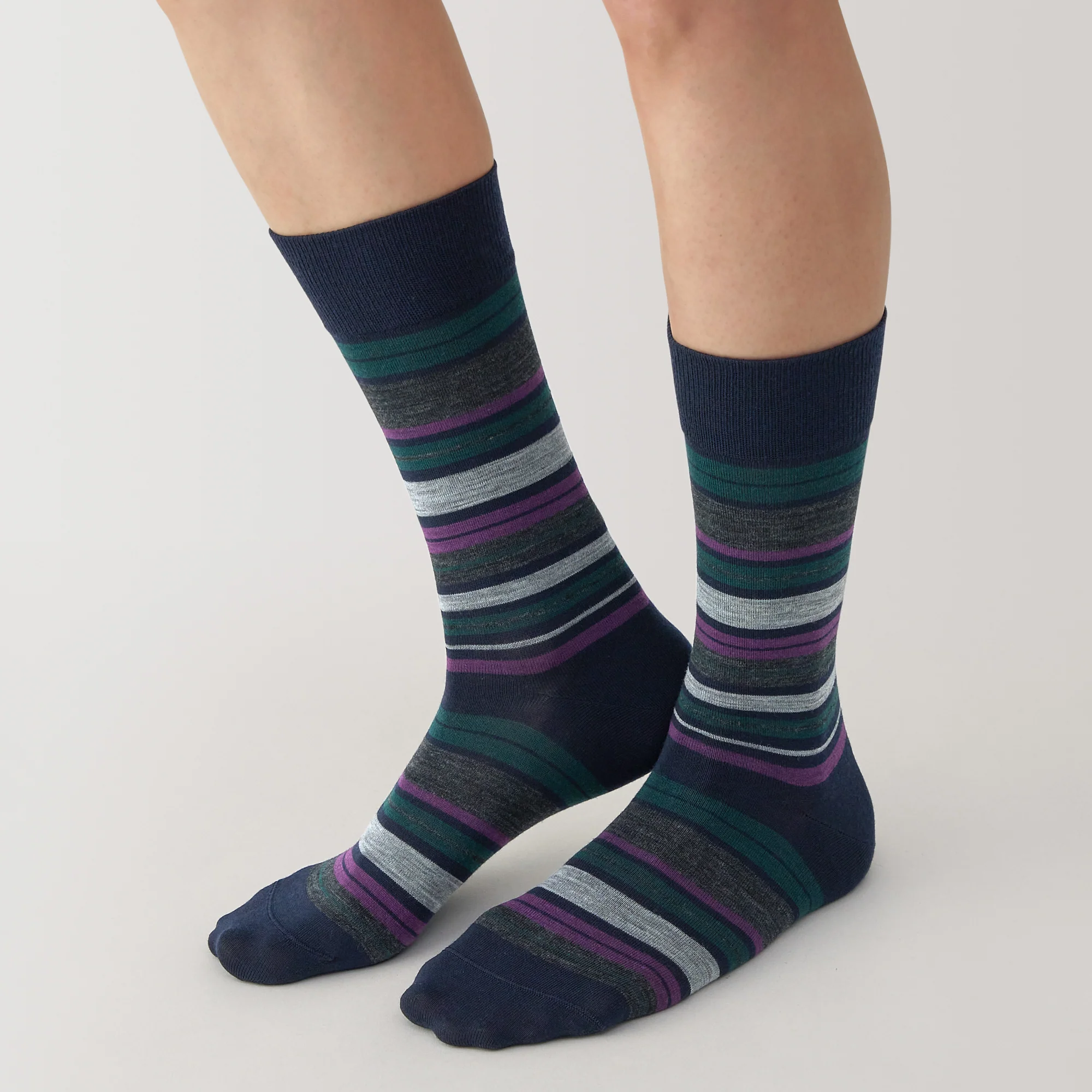Right Angle Lustrous Wool Mix Thin Socks - Image 8