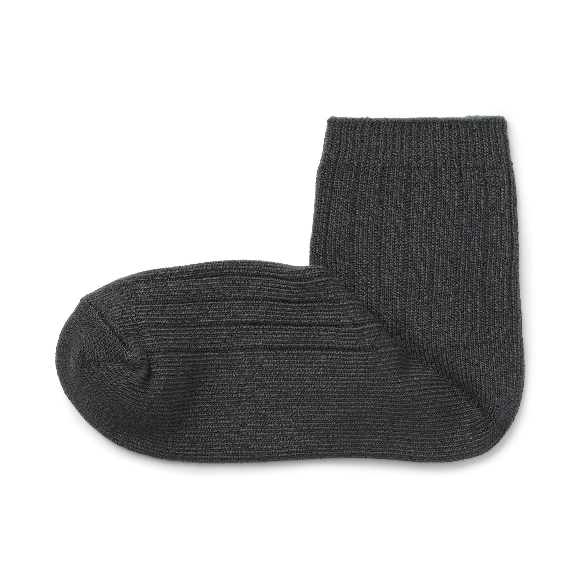 Right Angle Ribbed Short Socks