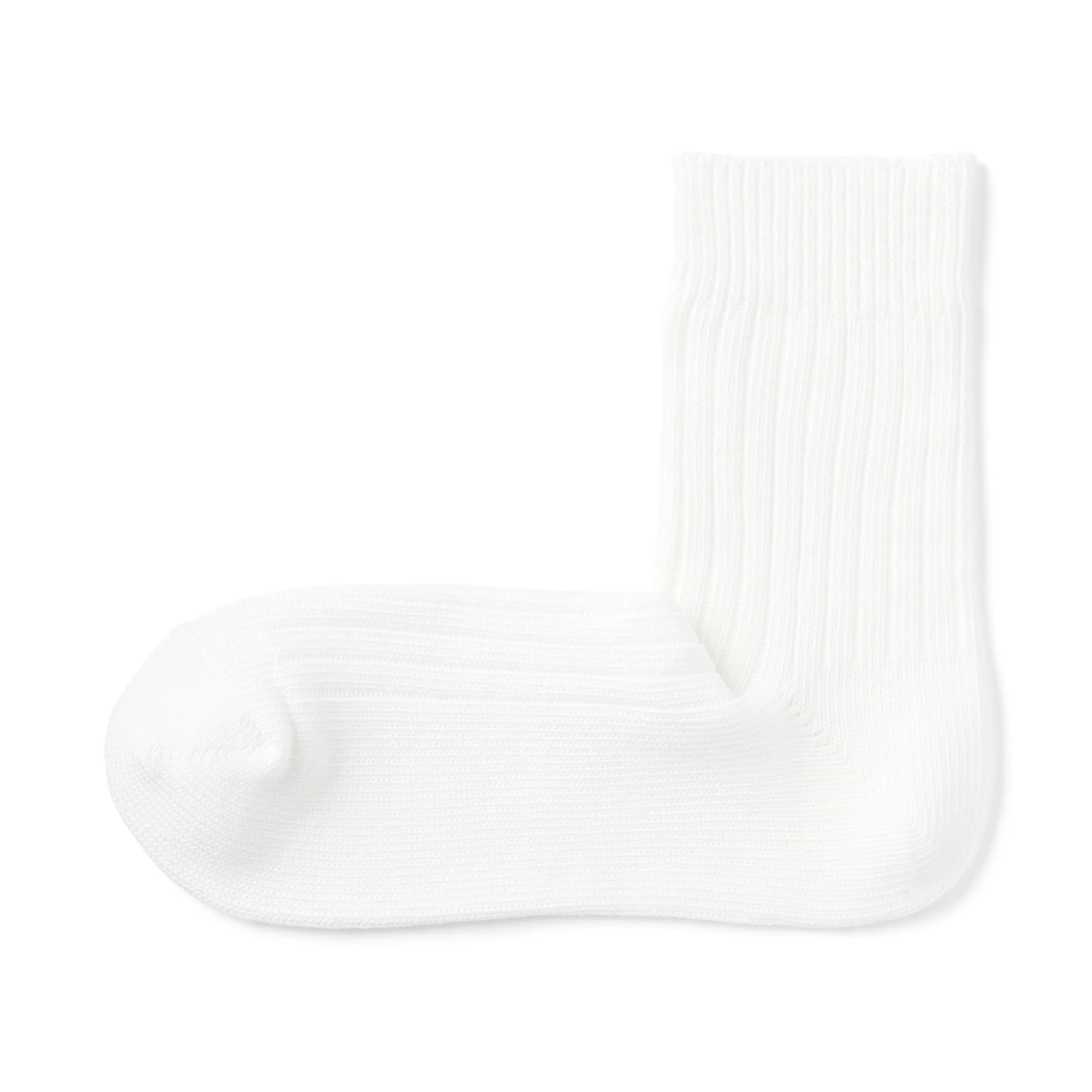 Right Angle Ribbed Thick Short Socks